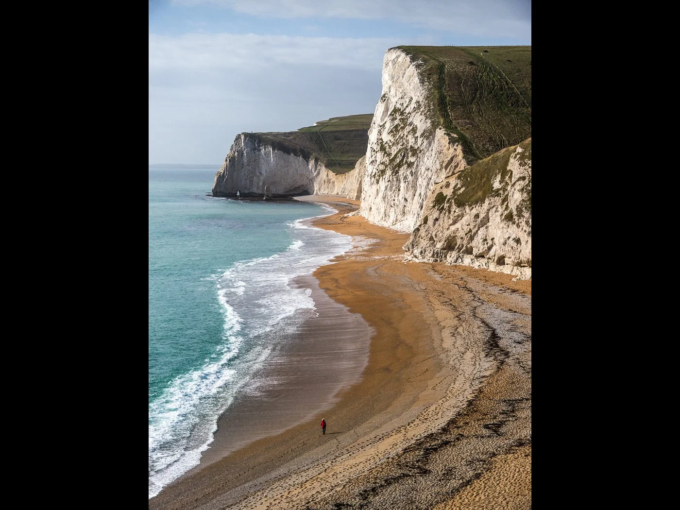 Footsteps on the Beach by David Hawkins