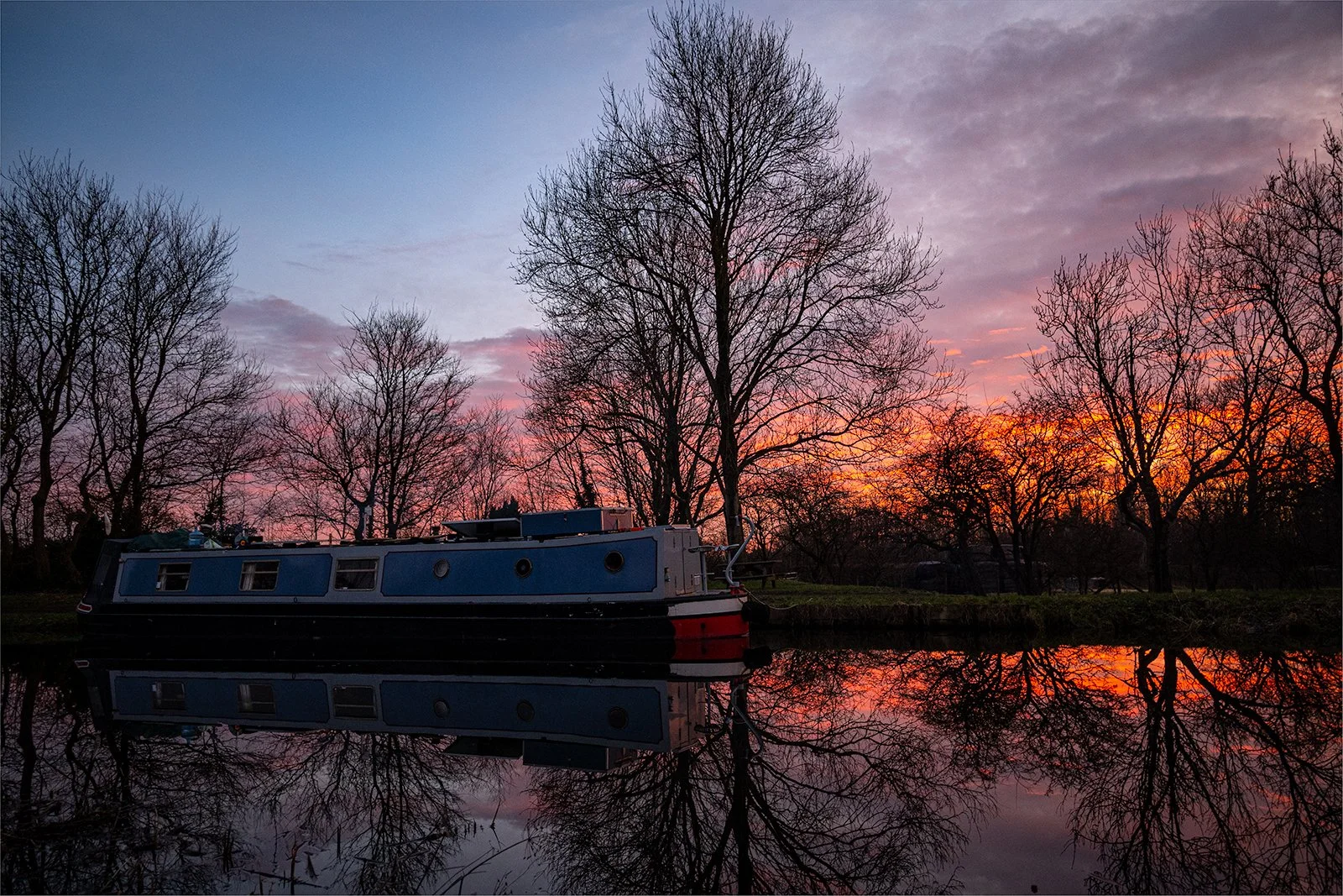 Lancaster Canal Sunset by Sue Bee
