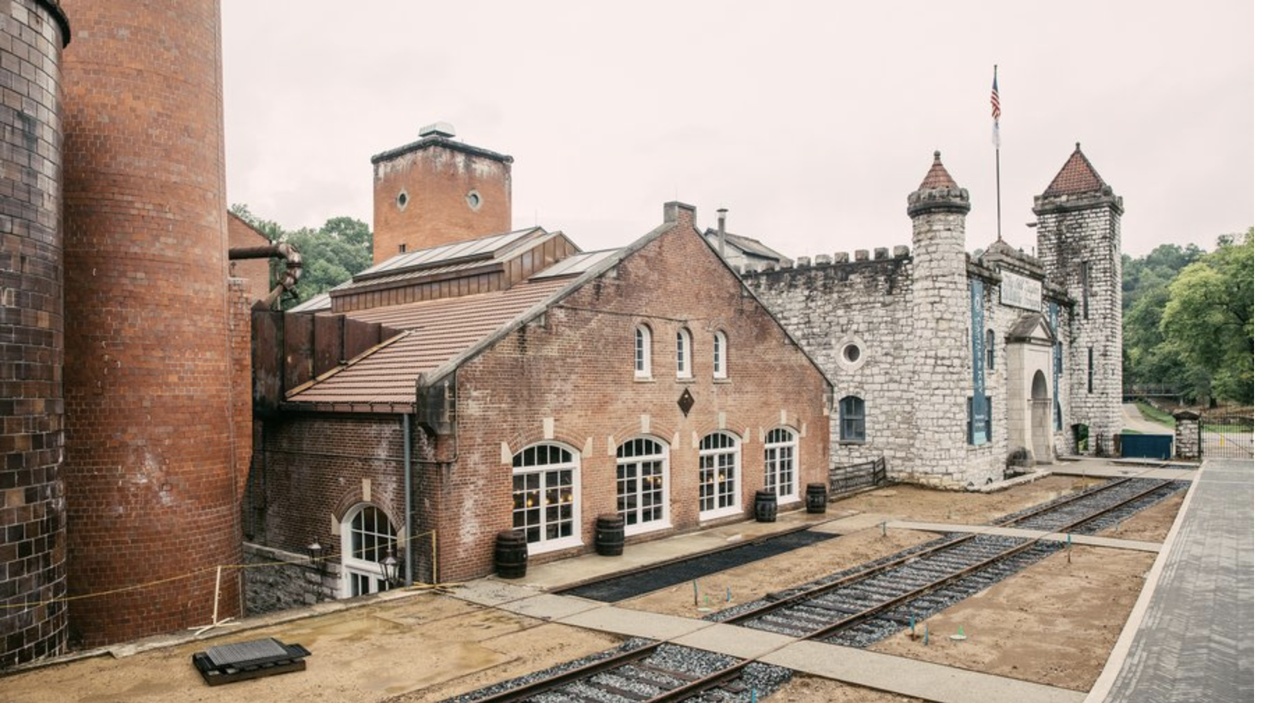 Castle & Key Distillery being built.