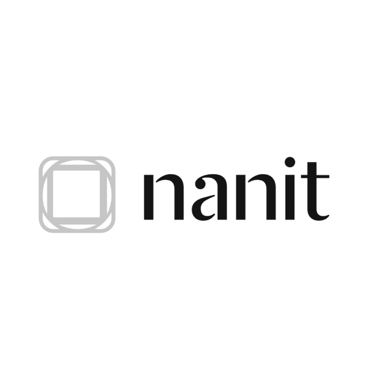 Logo with a stylized square icon and the word 'nanit' in lowercase letters.