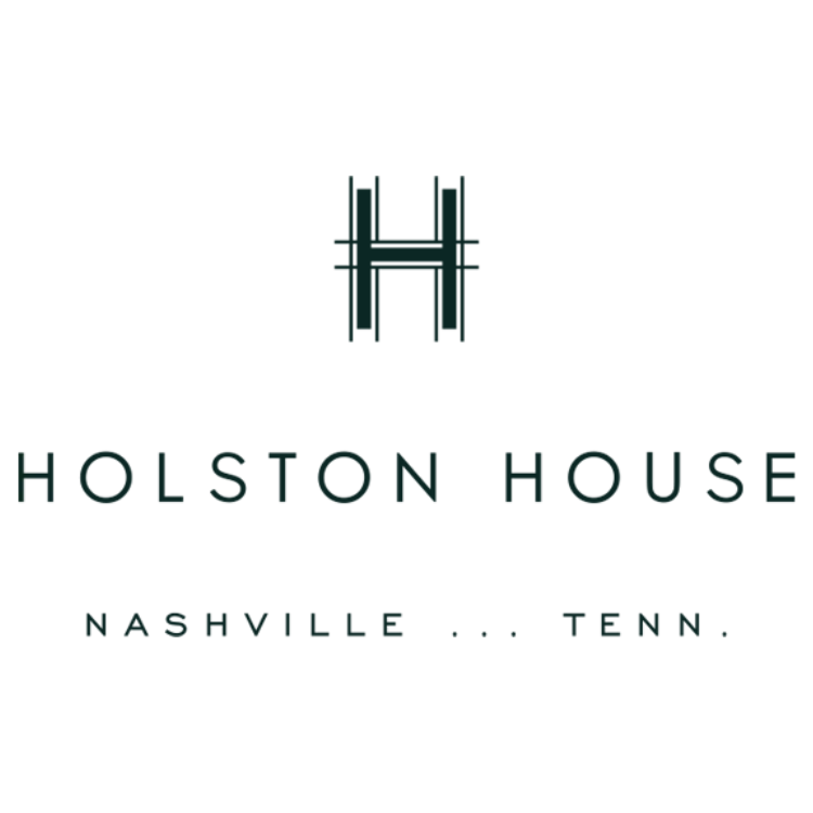 Logo for Holston House in Nashville, Tennessee featuring a stylized letter H.