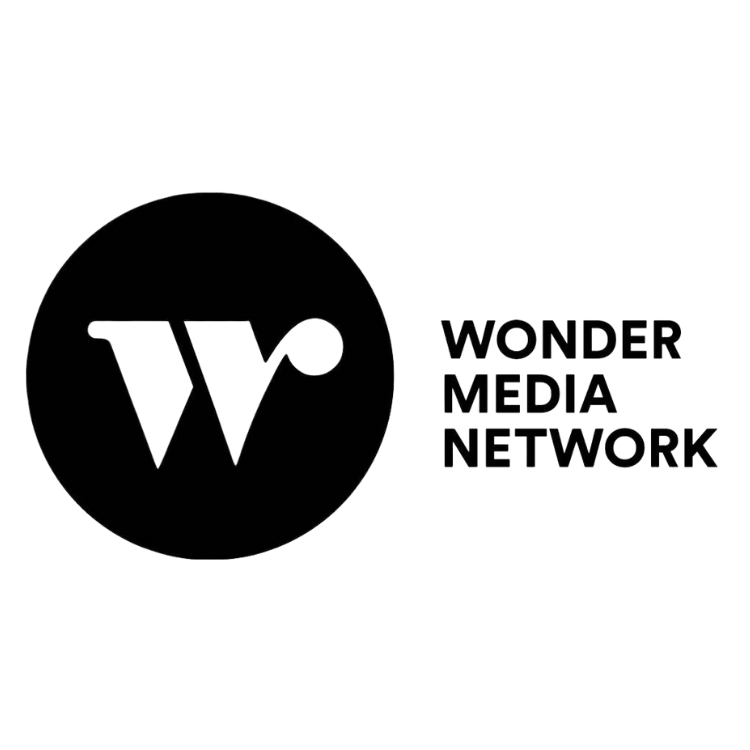 The logo of Wonder Media Network with a black circle containing a stylized white 'W'. To the right, the text 'WONDER MEDIA NETWORK' is written in bold, uppercase letters.