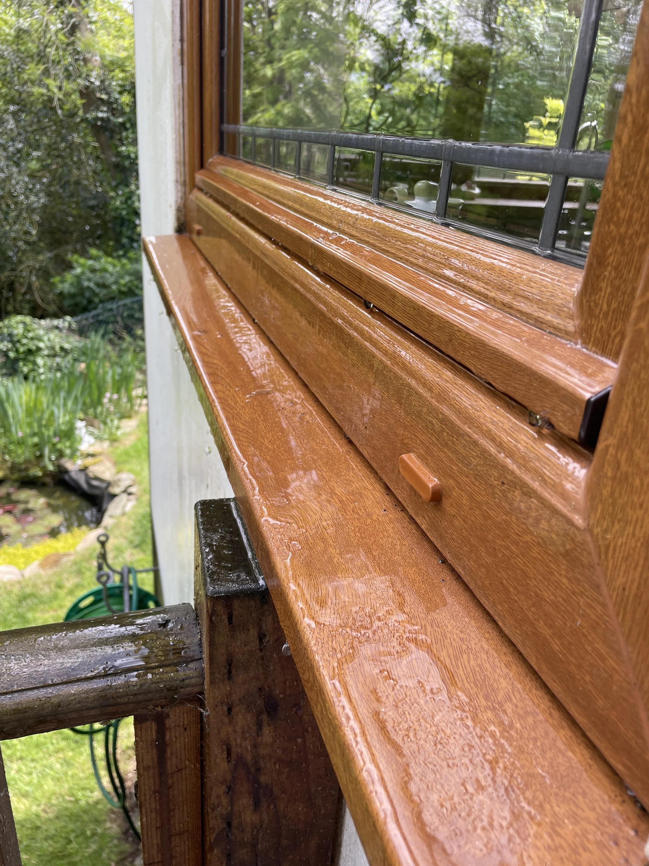 Sparkling clean streak-free windows after professional cleaning by Drift Window Cleaning, Newquay