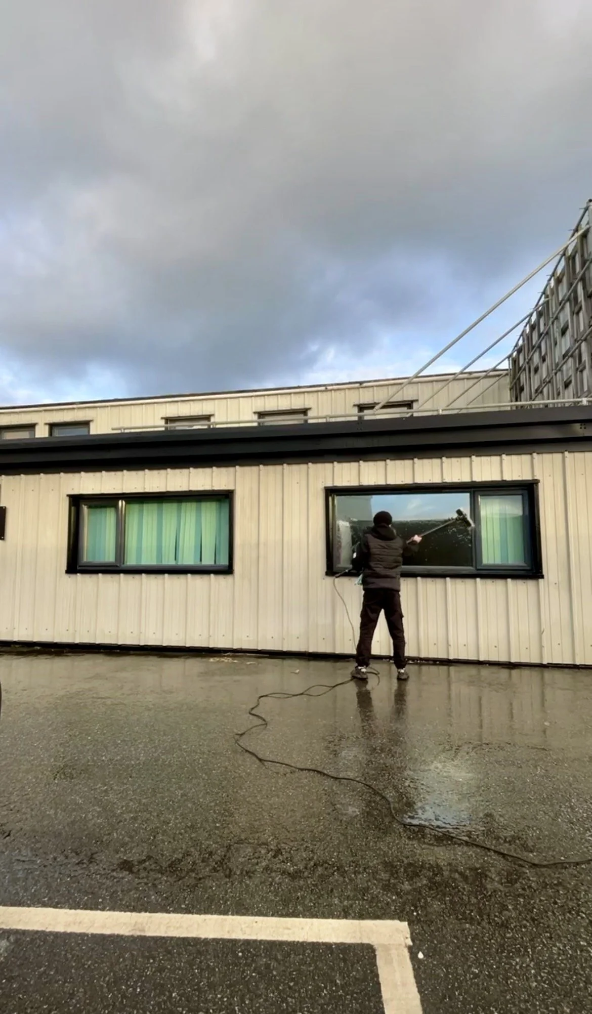 Commercial window cleaning service for businesses in Newquay, Cornwall