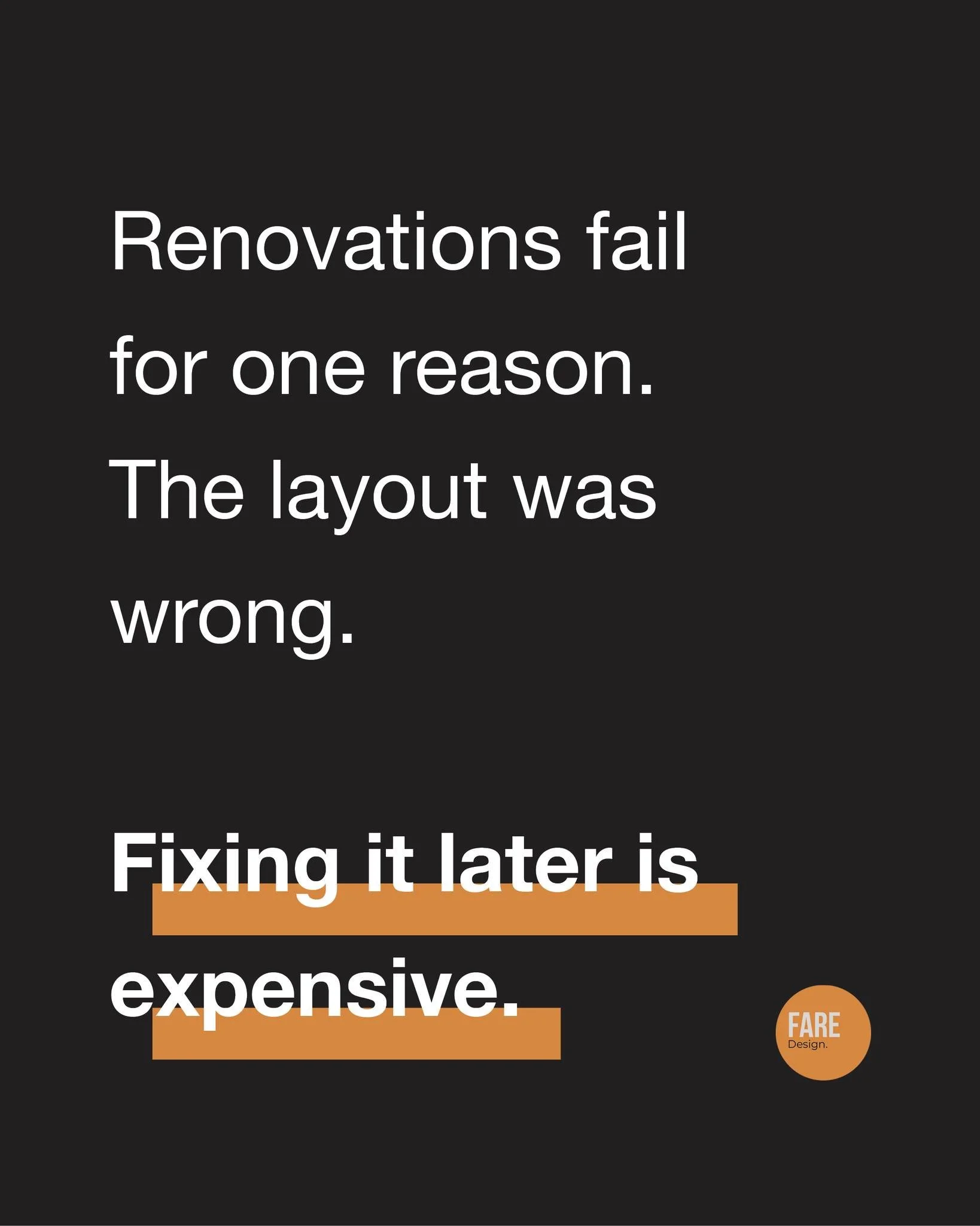 Strategic design is a financial decision.

I work with homeowners and investors
to improve the long term value of their properties
through better layouts and planning.

Link in bio.

#strategicdesign #architectureandvalue #smartrenovation