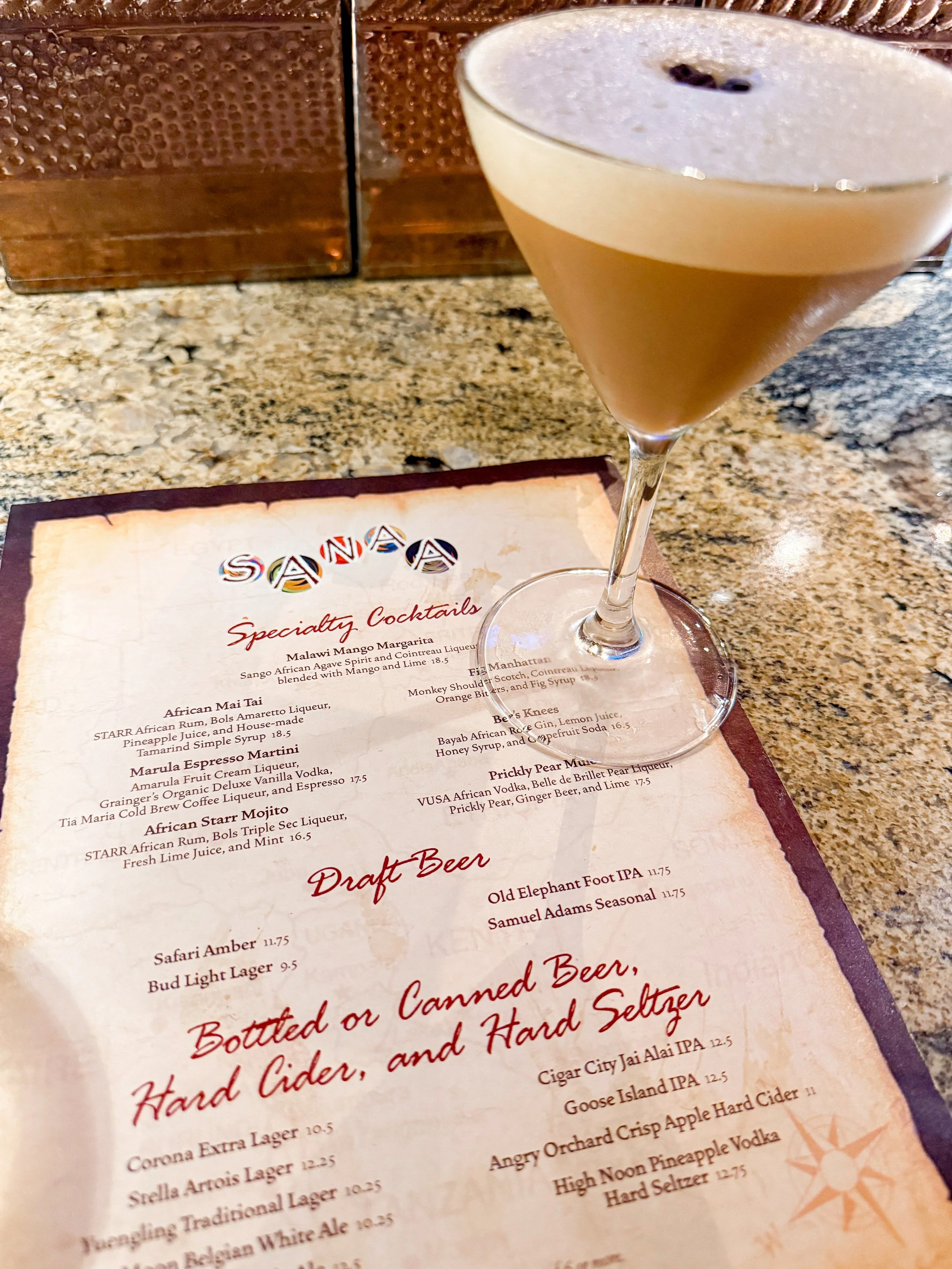 Sanaa Espresso Martini