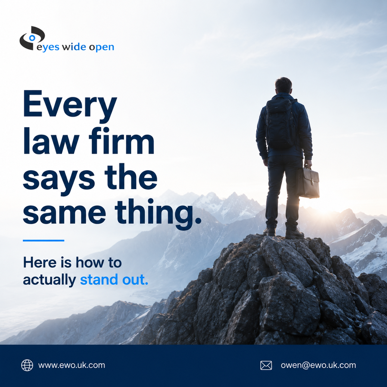 Every law firm says the same thing. Here is how to actually stand out.