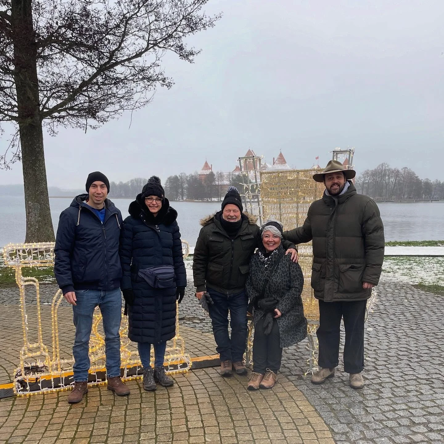 Saturday tour! Christmas cheer is up 🎄 #tourlithuania #trakai
