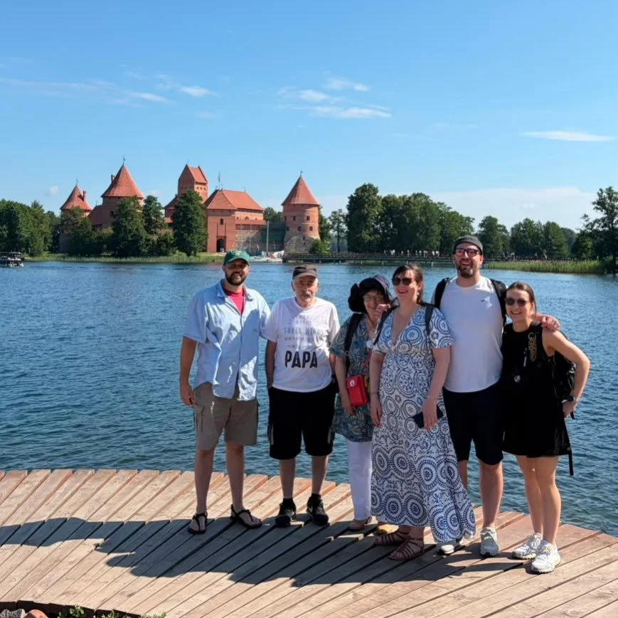 hilarious day with team #Burgundy and Jean Louis co piloting the day with stops at Trakai, Rum&scaron;i&scaron;kes and Pažaislis! 🇫🇷 #tourlithuania