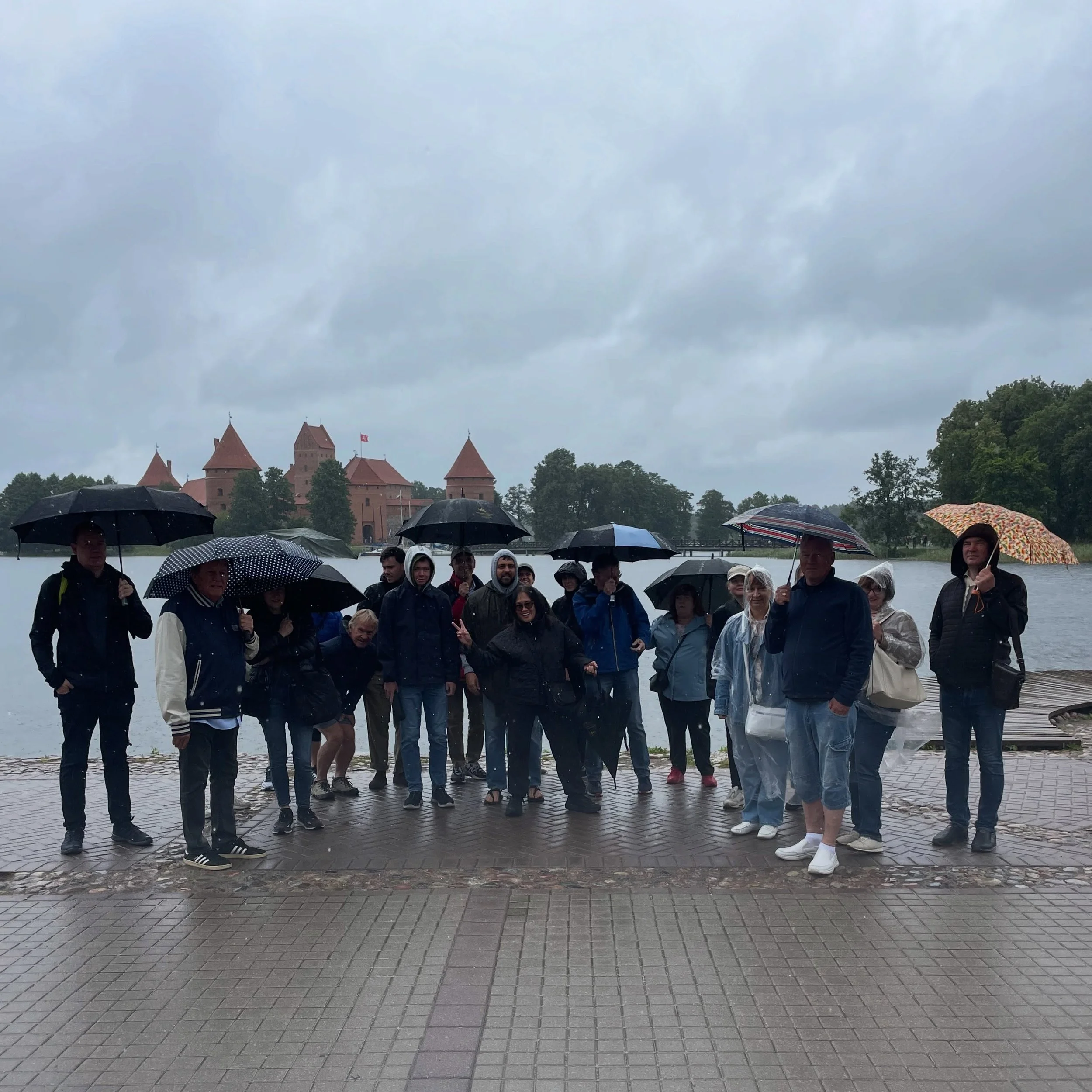 Here comes the rain #trakai #tourlithuania