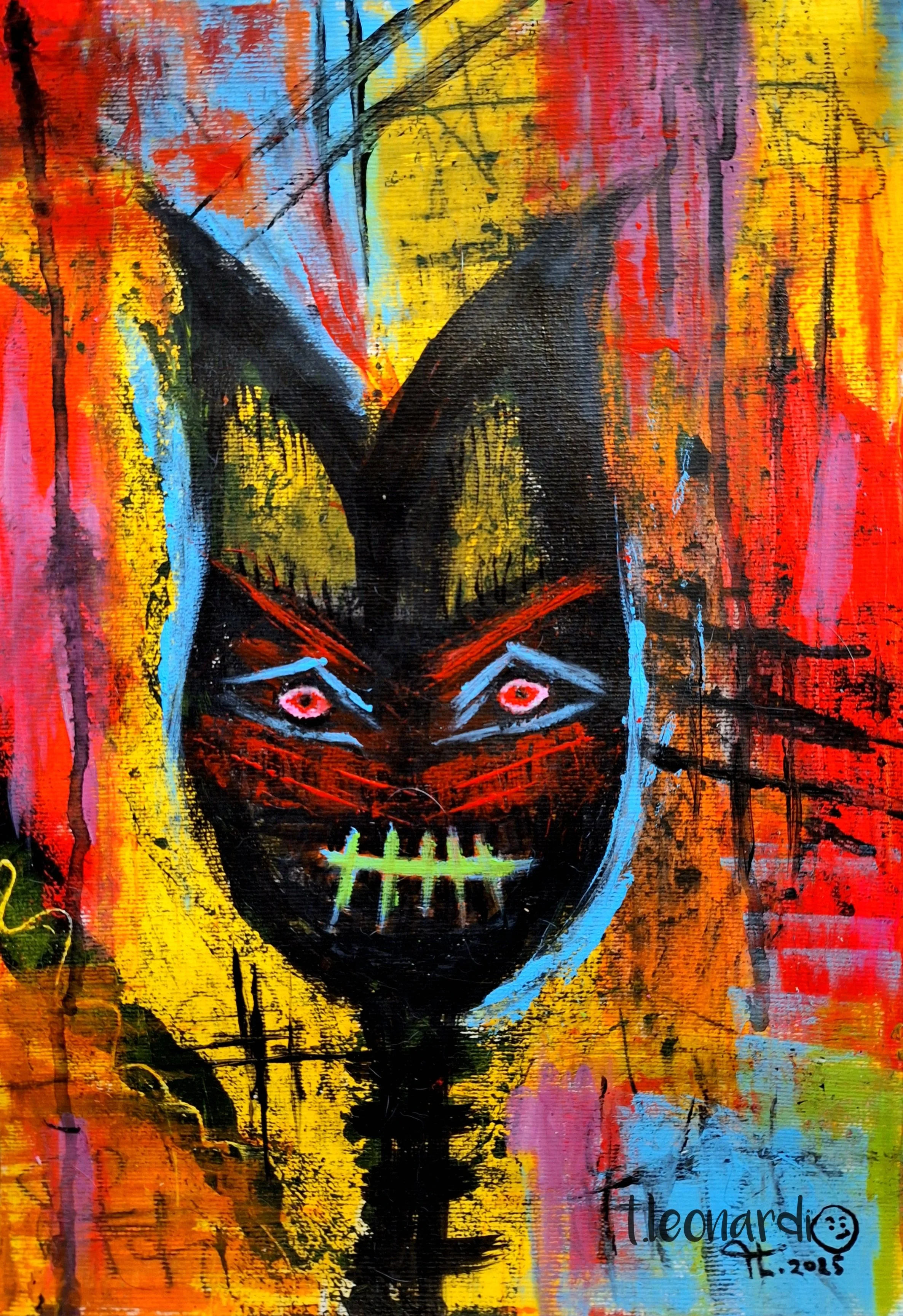 stitched silence - mixedmedia abstract 42x61 cm