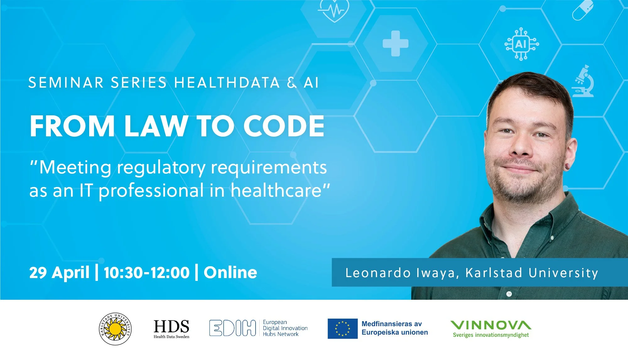 Seminarieserie hälsodata &amp; AI: from law to code