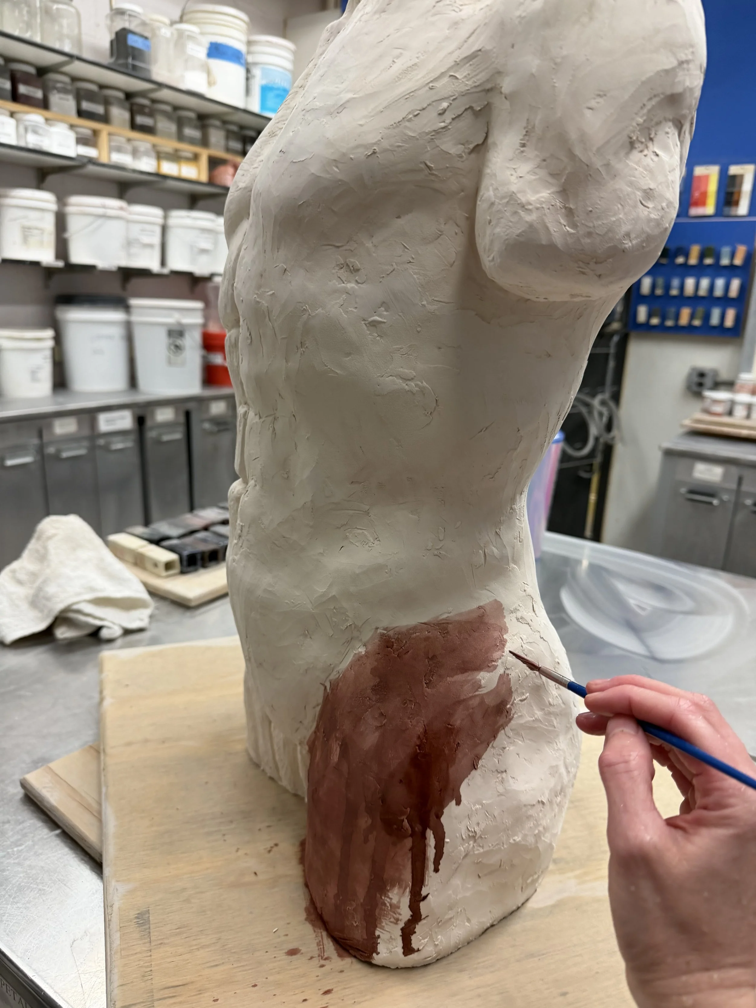 applying an oxide wash