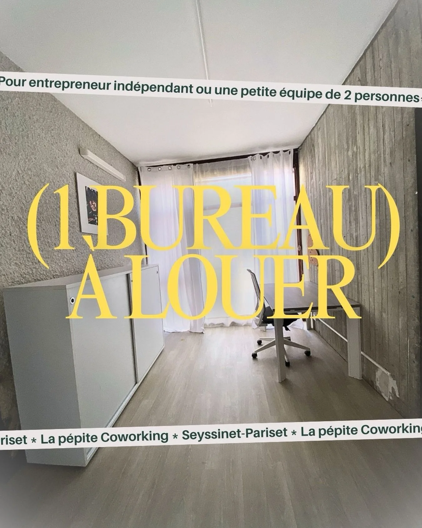 ✨ Un bureau vient de se lib&eacute;rer &agrave; La P&eacute;pite Coworking ! ✨

Vous cherchez un espace calme, lumineux et inspirant pour travailler ?
👉 Il reste 1 bureau privatif, id&eacute;al pour :
&bull; un entrepreneur ind&eacute;pendant
&bull;