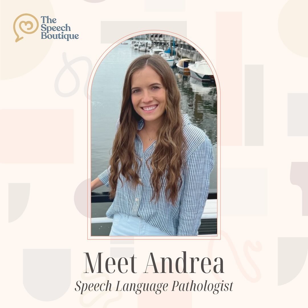 We are thrilled to welcome Andrea to The Speech Boutique team! The children love her already. 

🎓 Masters degree from Seton Hall University
🤝 Expert at collaborating with families and other providers
🫶🏼 Passionate about helping kids communicate
?
