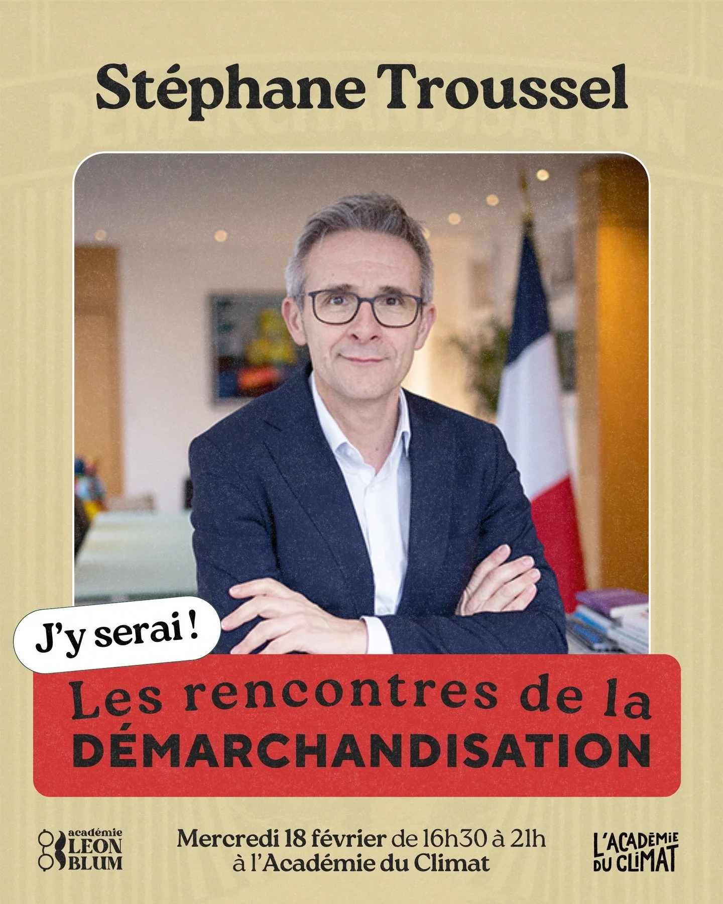 ✅ @stroussel sera l&agrave; ! Il interviendra lors de la table ronde intitul&eacute;e &laquo; Les vies vuln&eacute;rables ne sont pas &agrave; vendre. &raquo;

Rendez-vous le 18 f&eacute;vrier, 17h &agrave; l&rsquo;Acad&eacute;mie du Climat.

➜ bit.l