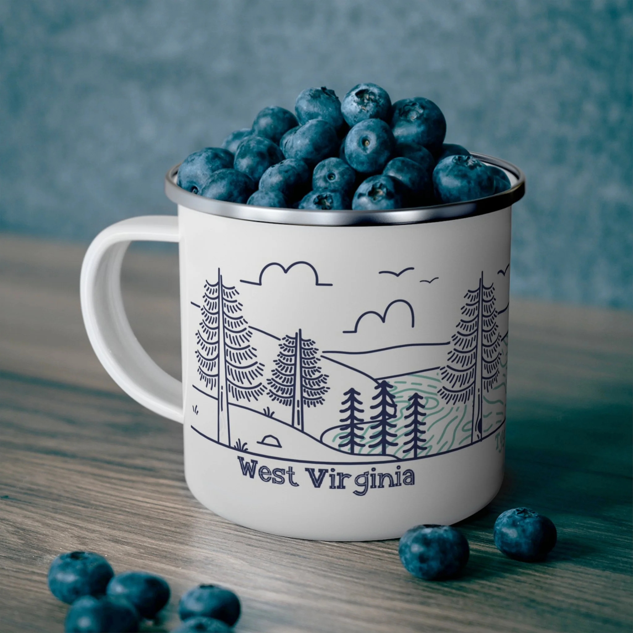 Enamel Camping Mug — 