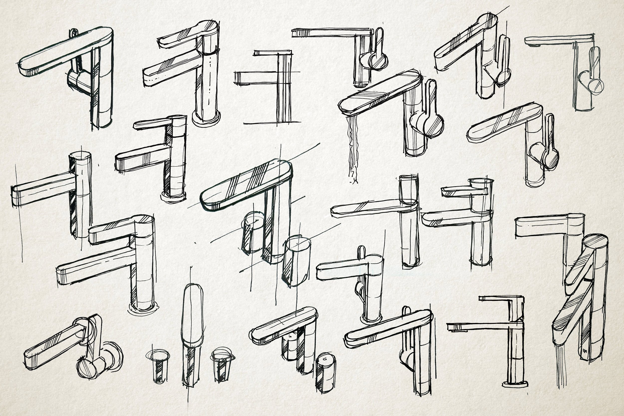 Aquity faucet design sketches
