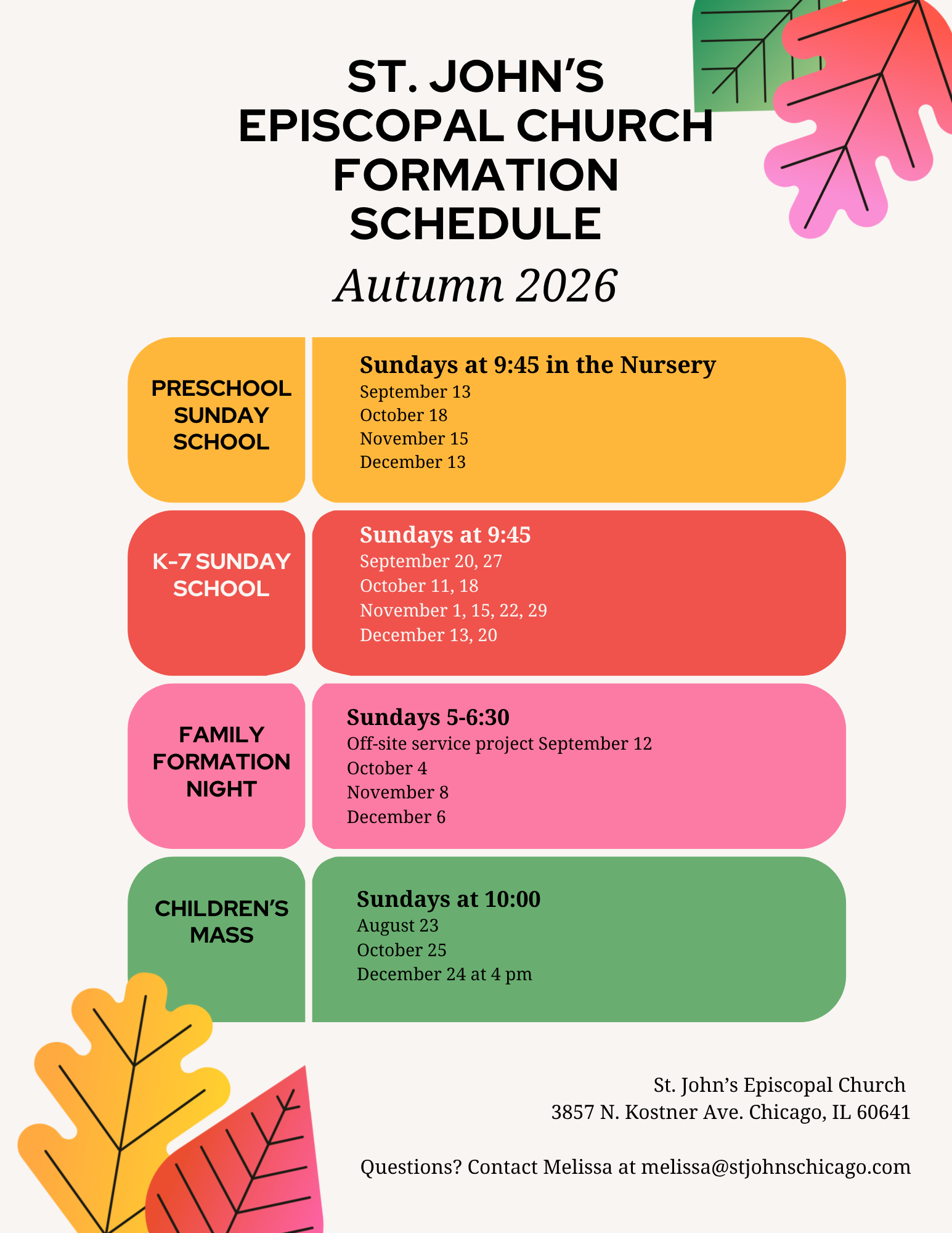 Preschool Sunday School