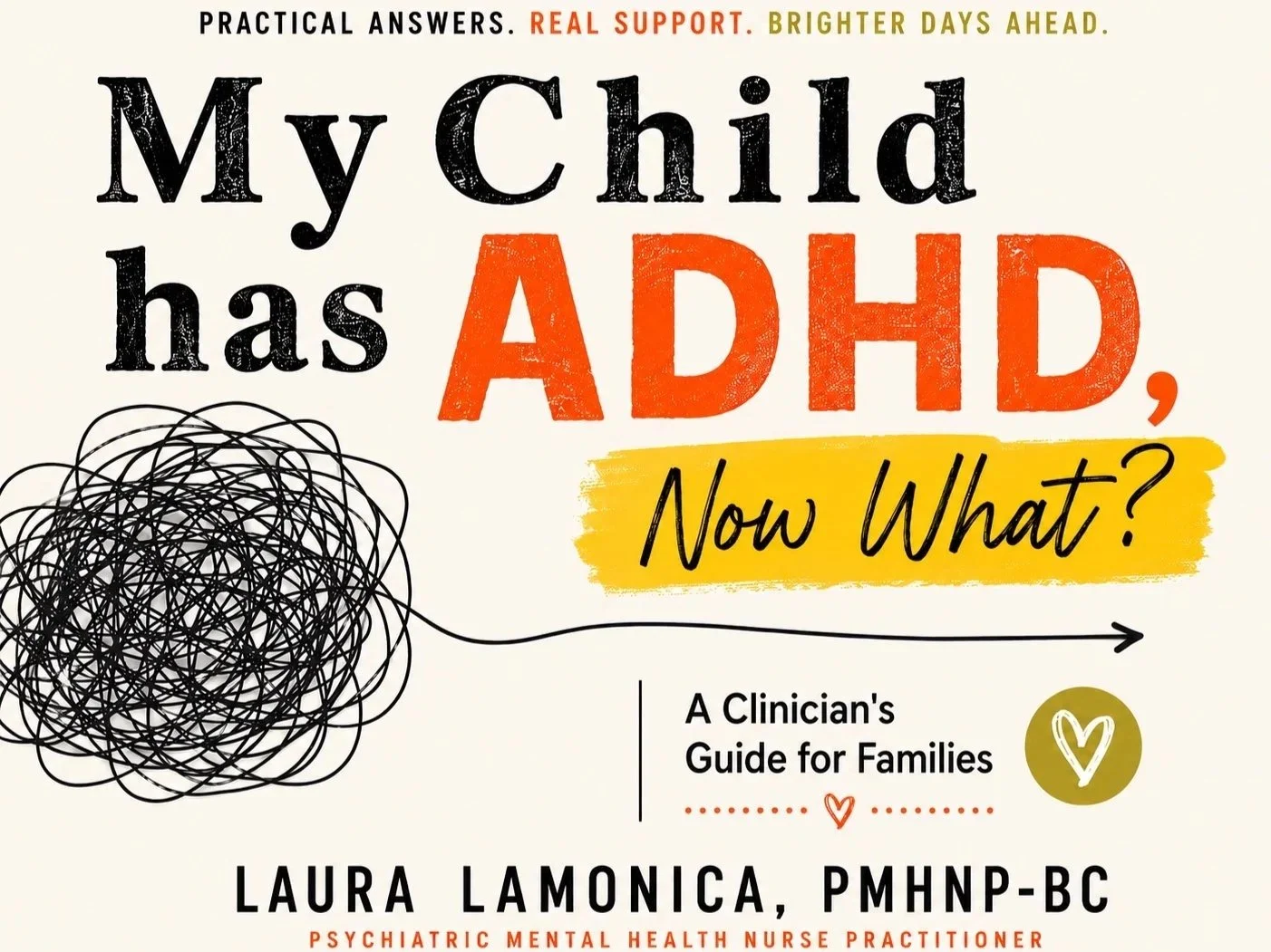 My Child Has ADHD, Now What? is a practical roadmap for parents navigating the first 90 days after their child receives an ADHD diagnosis.The book addresses what families should do after a diagnosis of ADHD