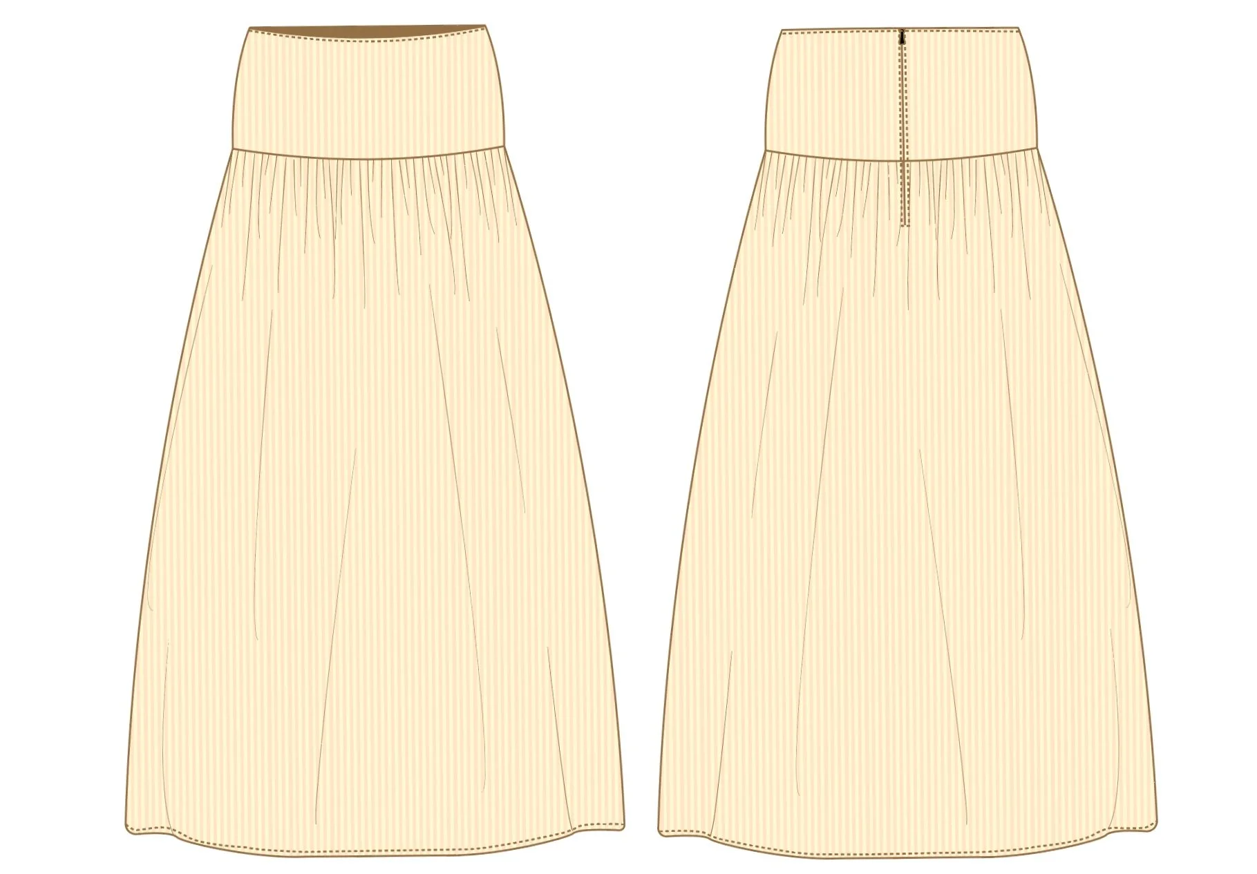 2D Flat Skirt