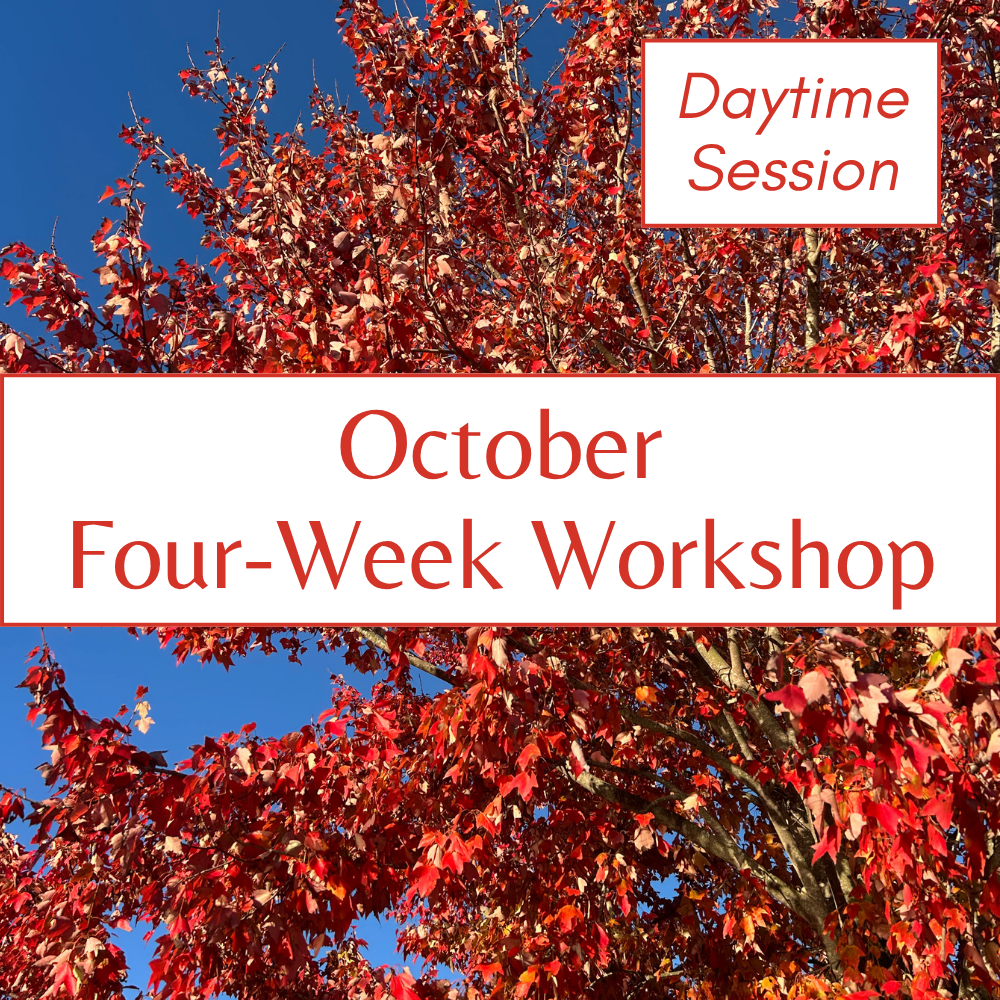 October Poetry Workshop (Thursdays from 12:30-2:30 PM EST, via Zoom)