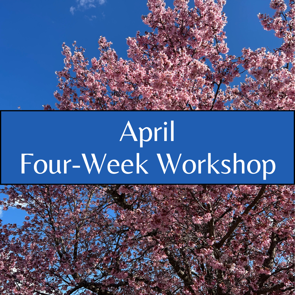 April Poetry Workshop (Thursdays from 6:30-8:30 PM EST, via Zoom)