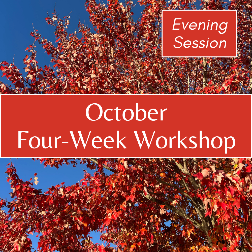October Poetry Workshop (Wednesdays from 6:30-8:30 PM EST, via Zoom)