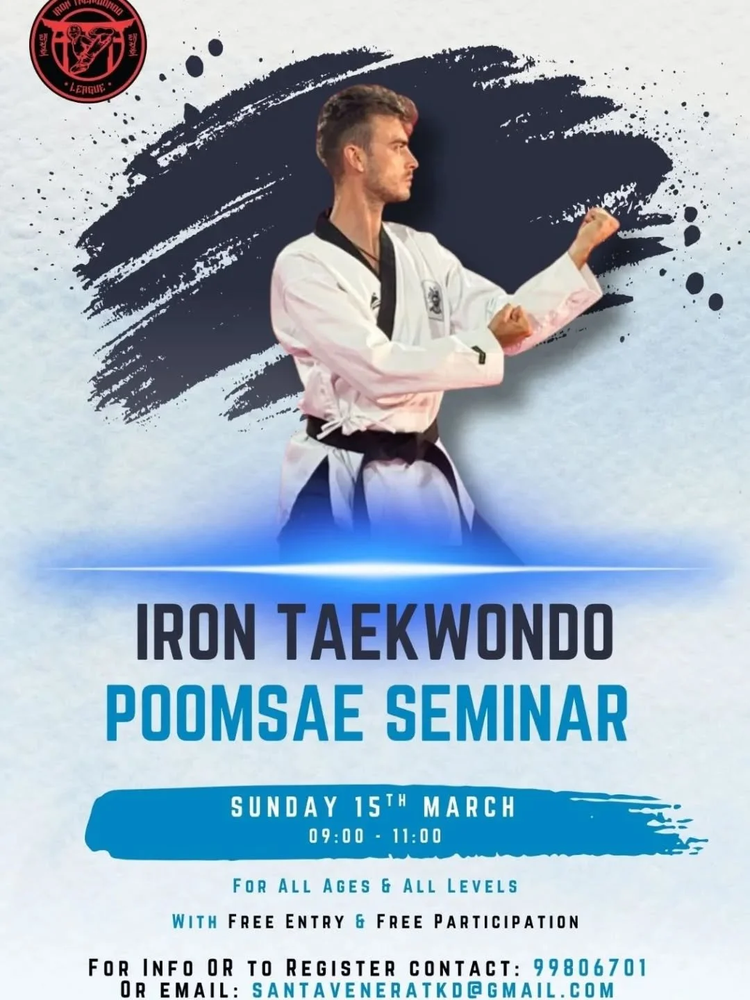 🥋 Upcoming Events!

Join us for a Poomsae Seminar on 15 March and the Rising Stars Match Day on 31 March 2026!

Open to all ages &amp; levels - great training and competition experience 💥 

Special thanks to @iron.taekwondo.league for planning and 