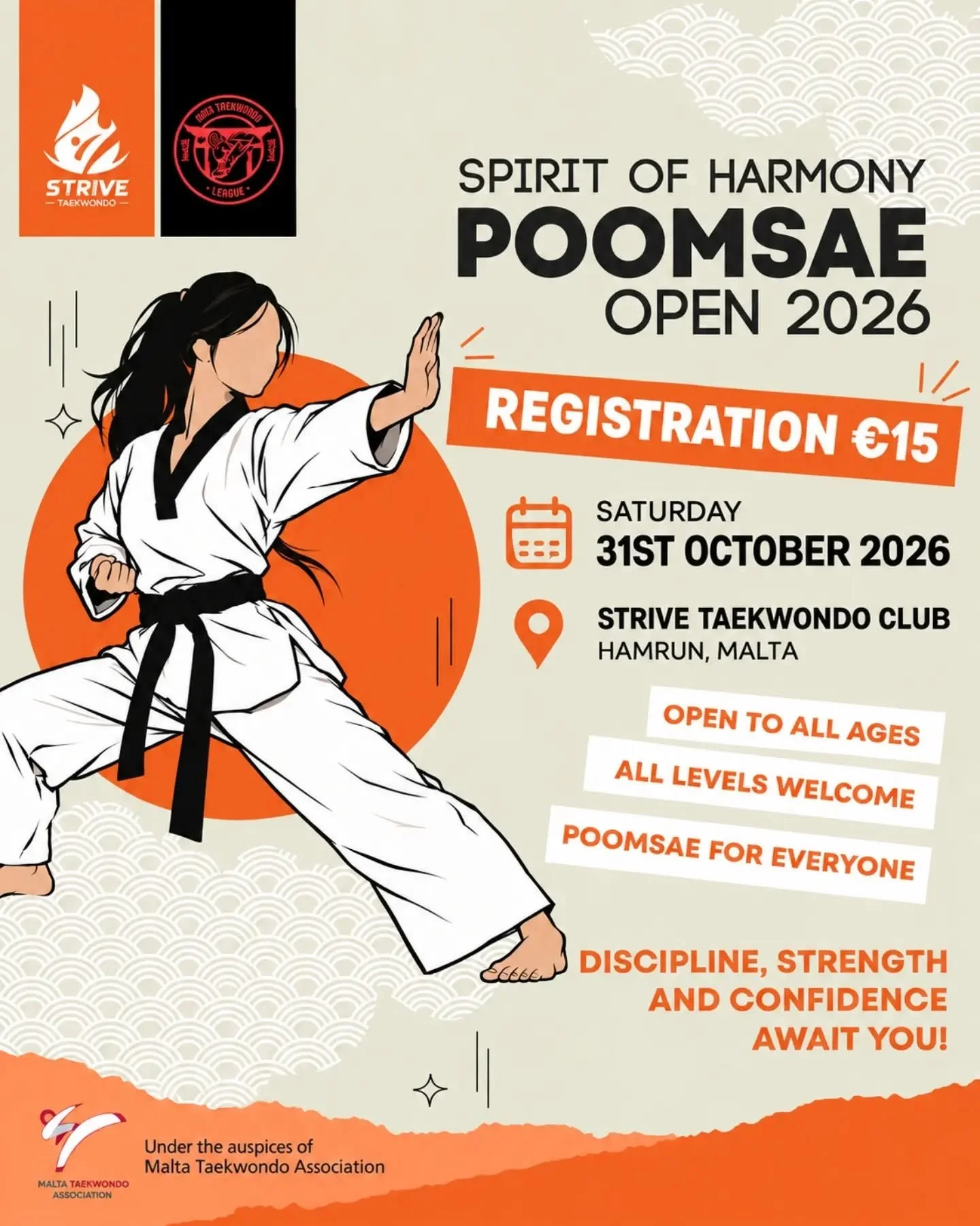 Spirit of Hamrony Poomsae Competition is back! On the 31st October 2026! Register here: https://forms.gle/c2wao1zZ8mVKBRjn8