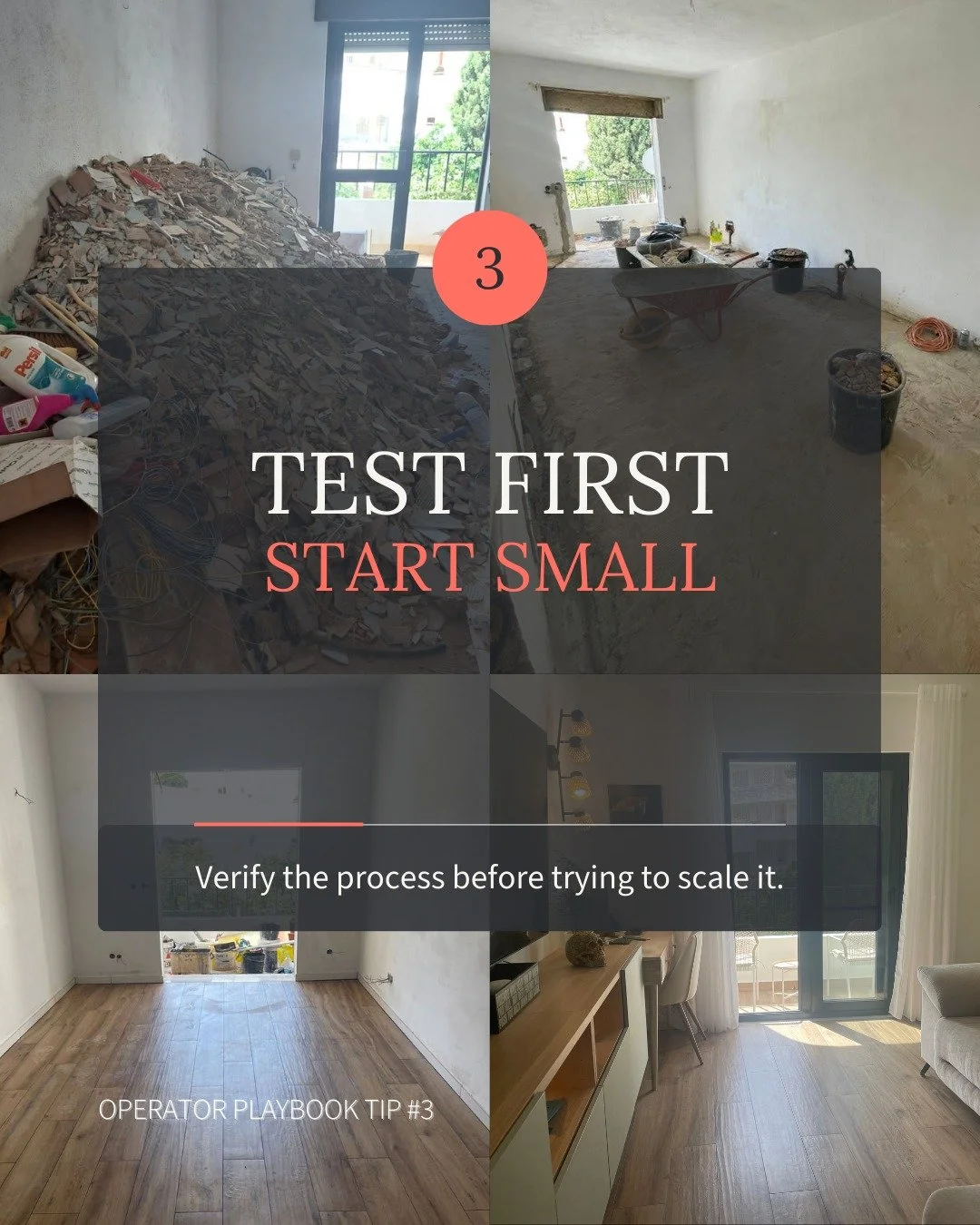 If you are new to developing in Portugal, one of the best ways to reduce risk is to run a tight pilot project that forces real-world learning with limited downside.

Here is what our one-bedroom renovation pilot validated, and what it taught us to do