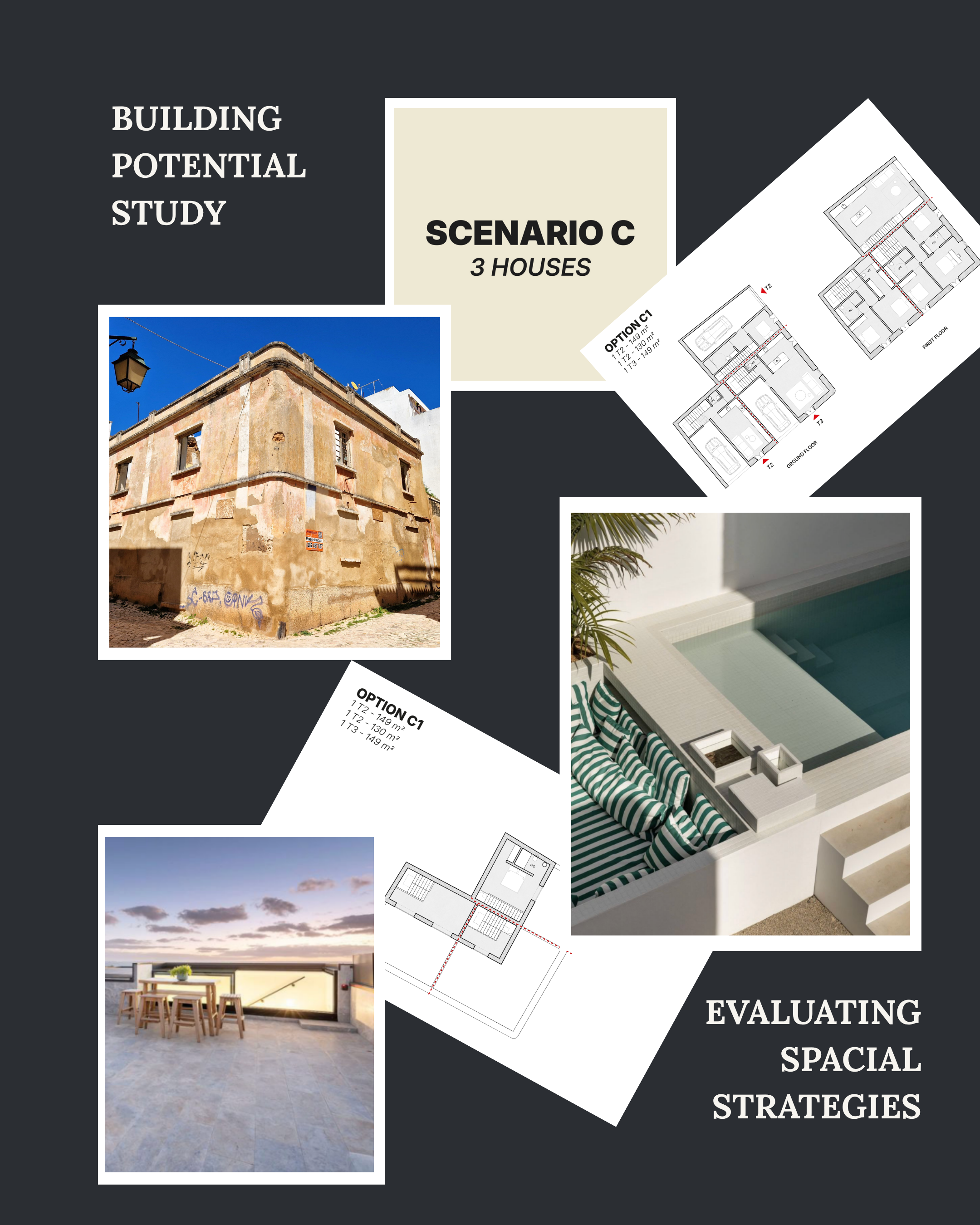 Building Study for the Corner Facade. Evaluating Spacial Strategies
