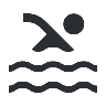 Icon of a person swimming