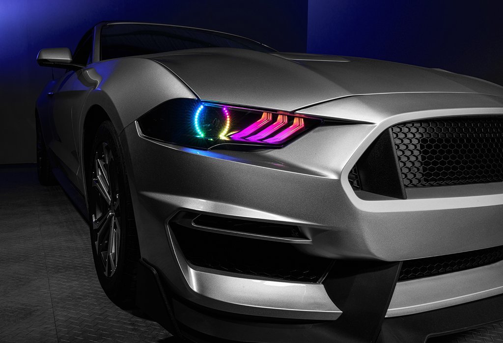 silver mustang rainbow lights.jpg