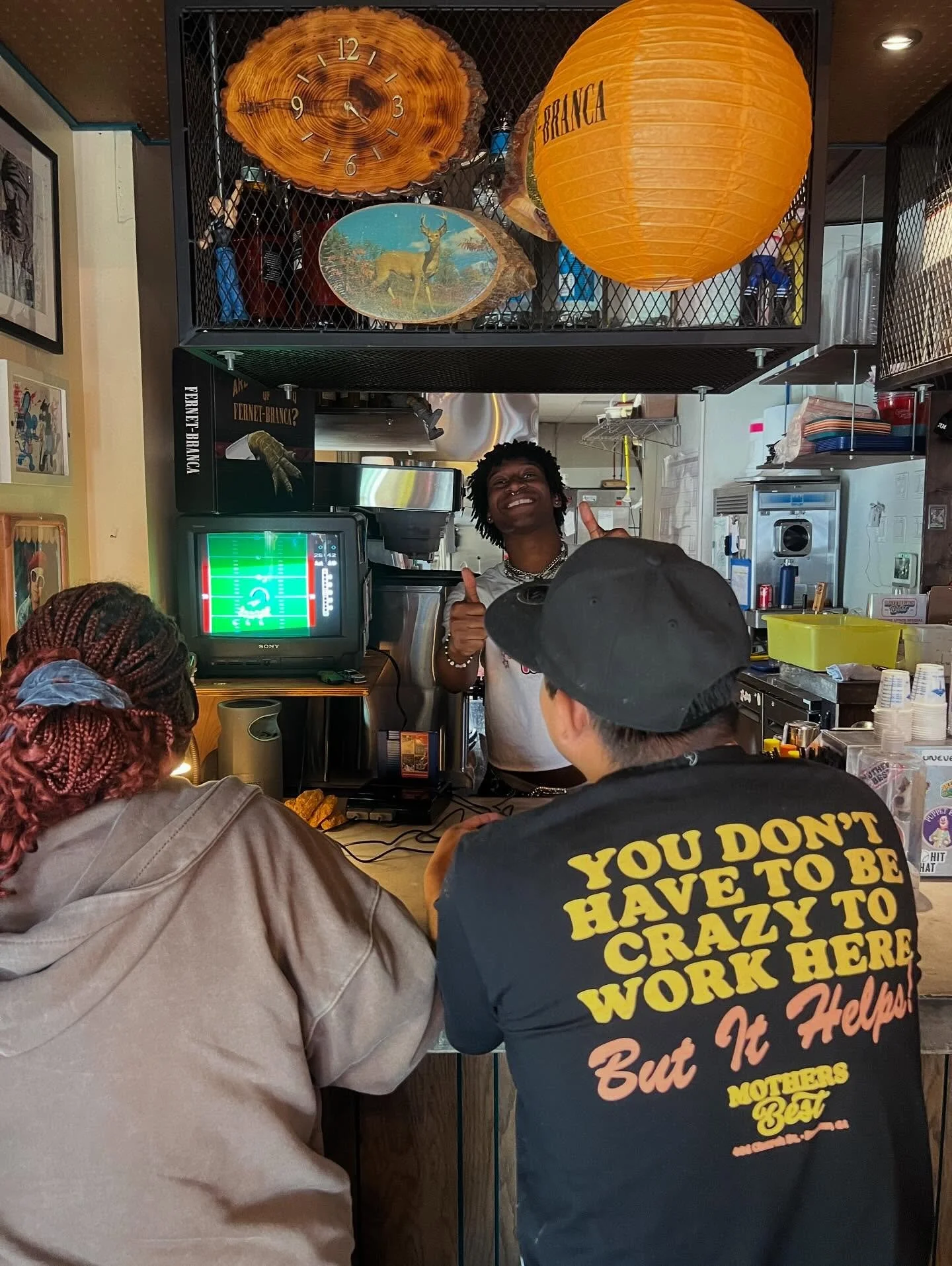 No gaming on the clock! Vintage @nintendoamerica NES games are back for your enjoyment. Don&rsquo;t hog the controller. Two player is always nice. Wash yr damn hands. 
.
#takemartaitssmarta #dgfc #vintagegaming #nes #slackers #ridetheclock #sundayfun