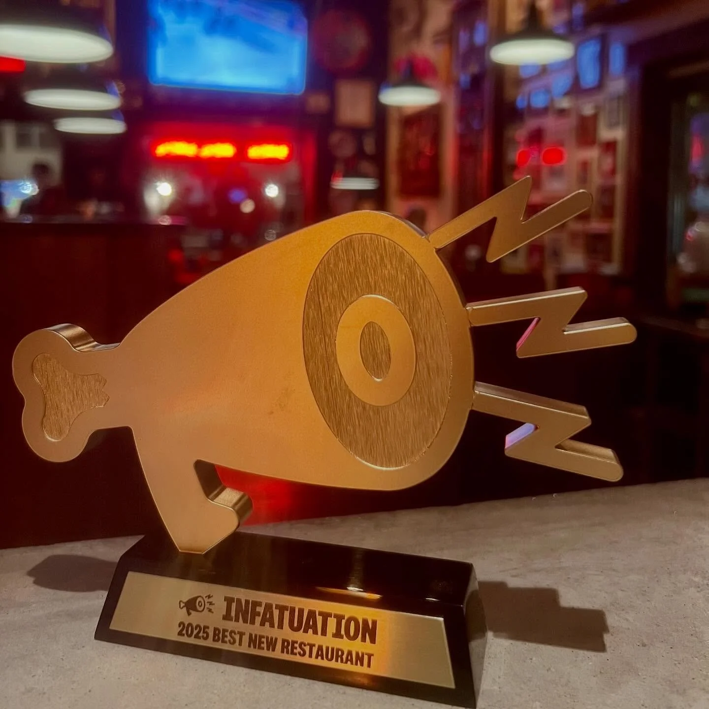The little chicken shack that could! Big thanks to @infatuation_atlanta for the sweet sweet trophy. 
.
Here Wednesday to Sunday. Walking cocktails in downtown decatur? Yeah that&rsquo;s a thing. Let&rsquo;s get to it. 
.
#takemartaitssmarta #decaturi