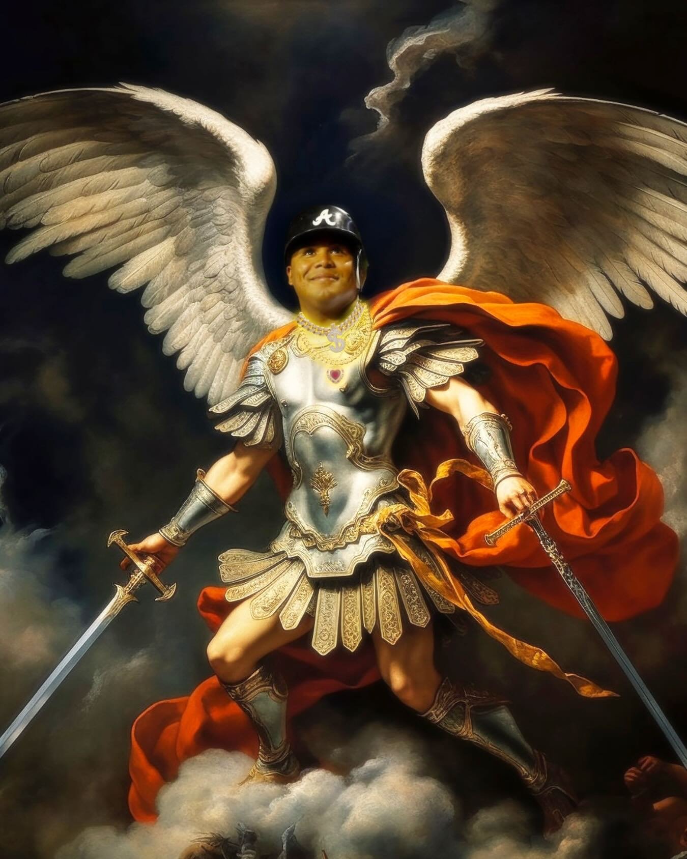 Welcome to the @baseballhall Saint @therealandruwjones of Center Field! Needless to say you&rsquo;ve earned your lifetime supply of #DGFC buckets. Shoot us a DM. Godspeed ye mighty warrior. 
⚾️ 🏆 👑 
.
#cooperstownbound #centerfield #turnerfield #ca