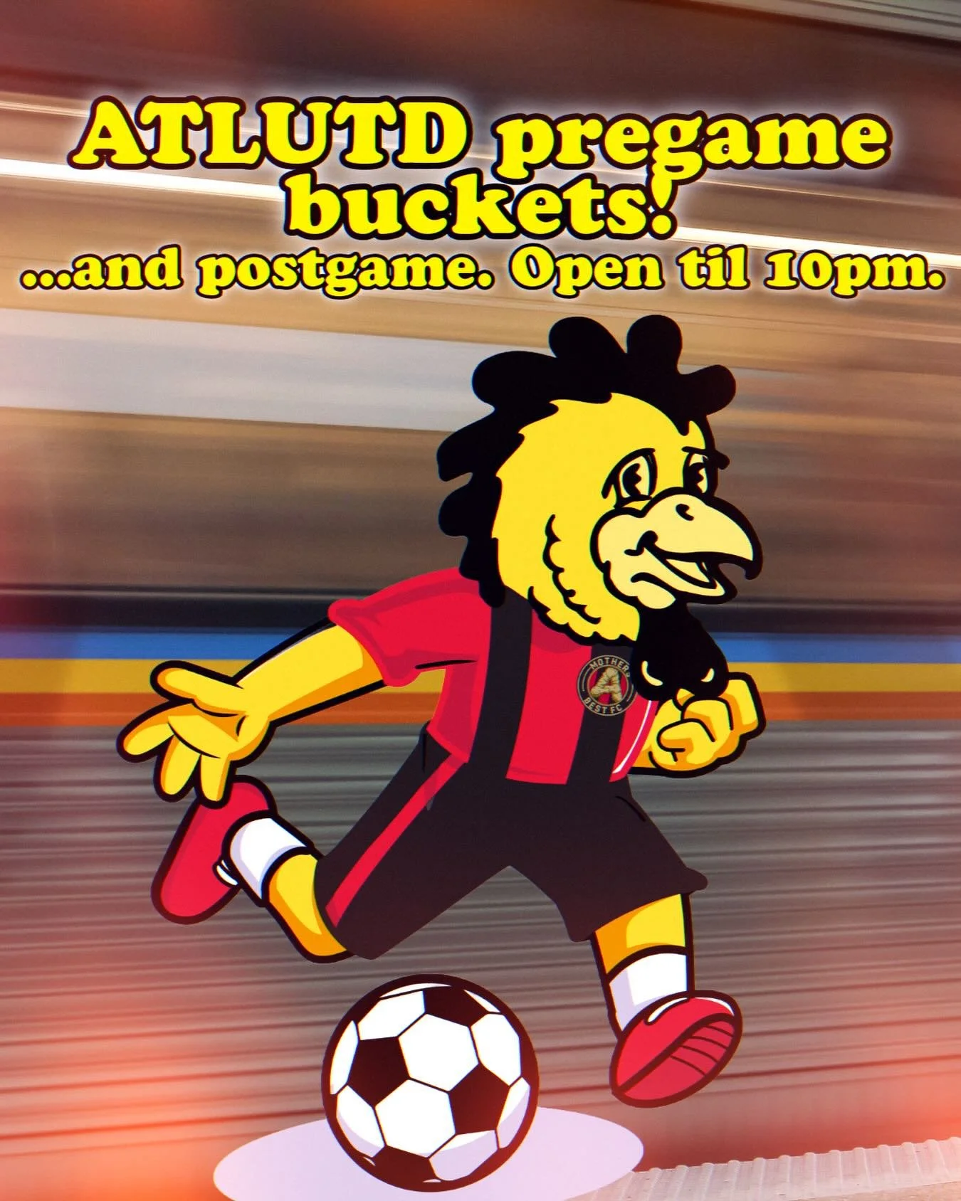 PRE @martatransit TRAIN BUCKETS ON YR WAY TO @atlutd! ATL/ DECATUR&rsquo;S MOST MARTA ADJACENT CHICKEN SHACK! 
And happy #404day to those that celebrate. 🙌
.
Walking beers and cocktails available. Link in bio for pick up and delivery. ⬆️ love yall. 