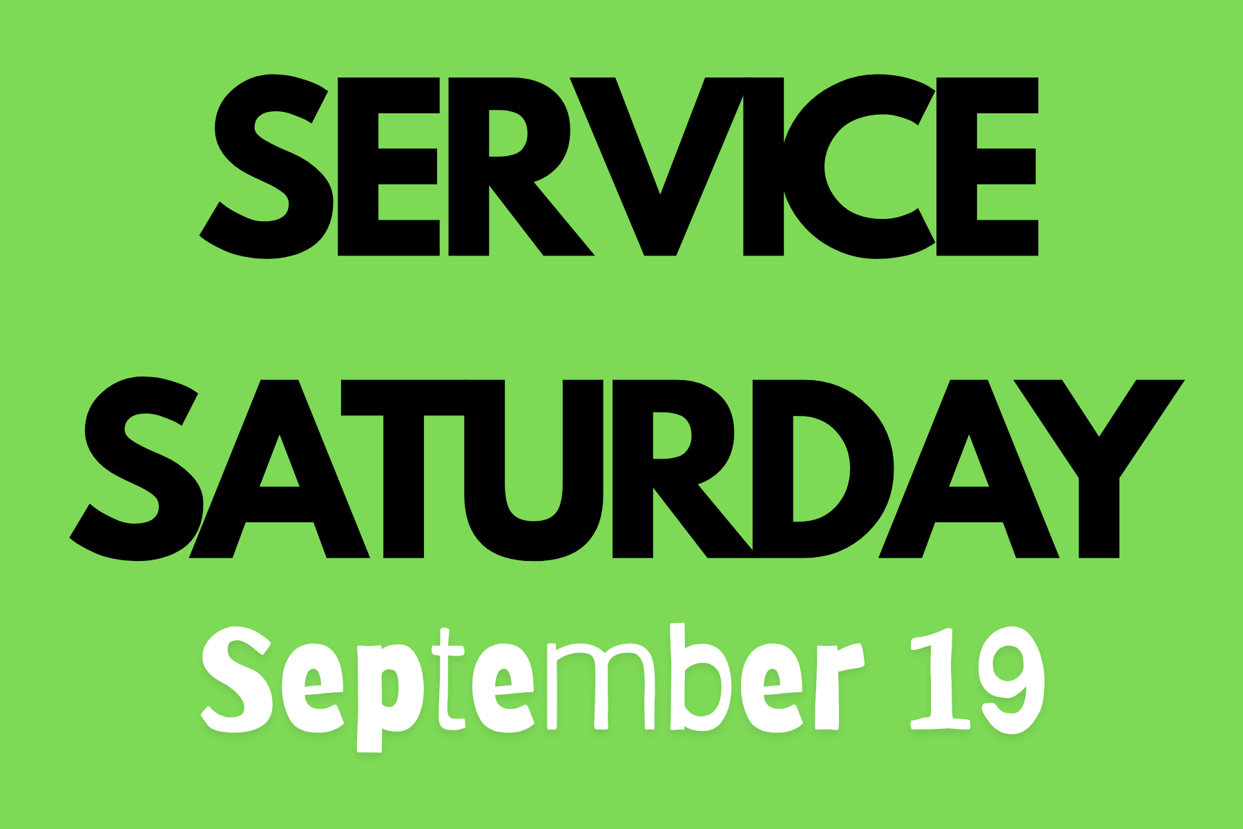 Service Saturday
