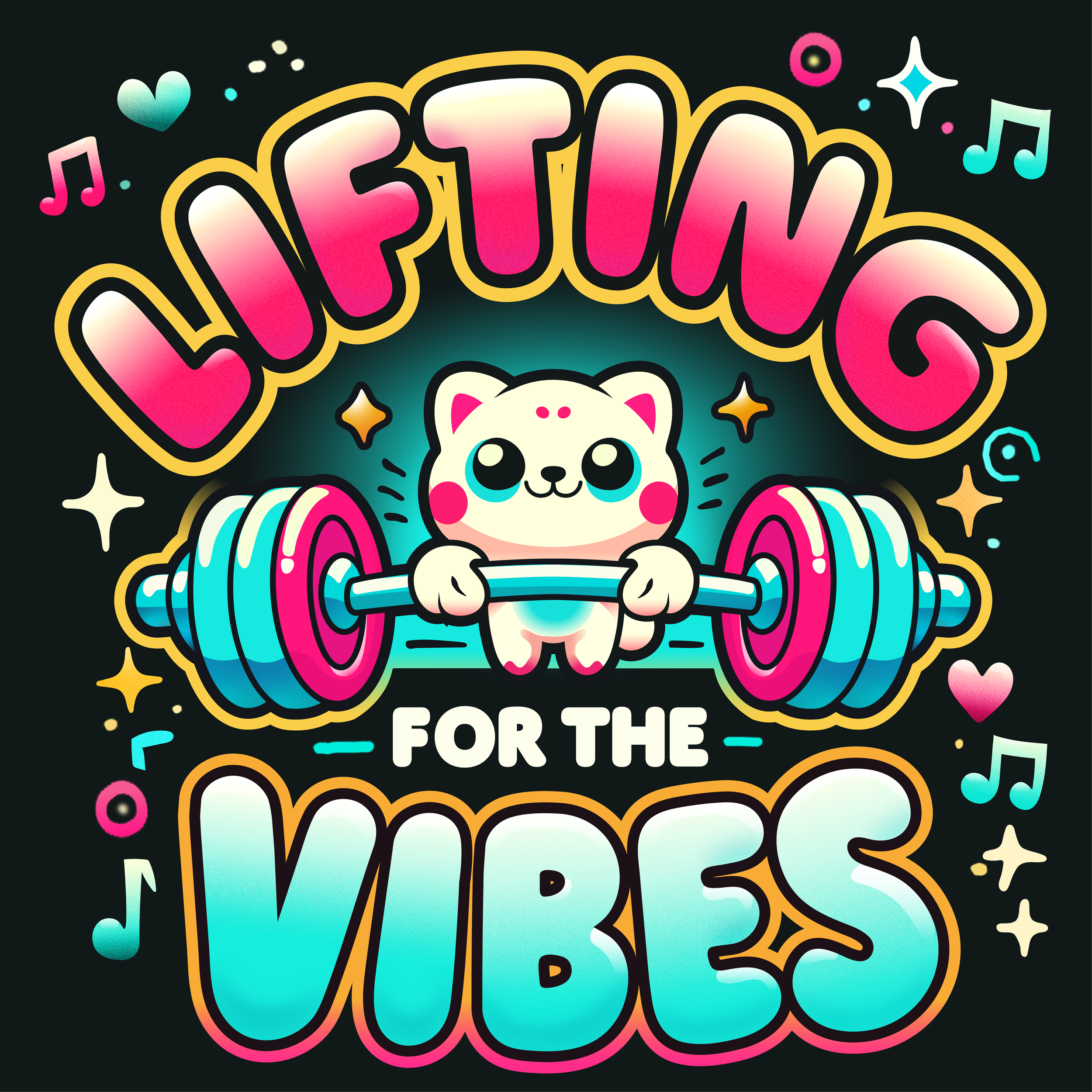 Lifting for the Vibes - Adobe Illustrator