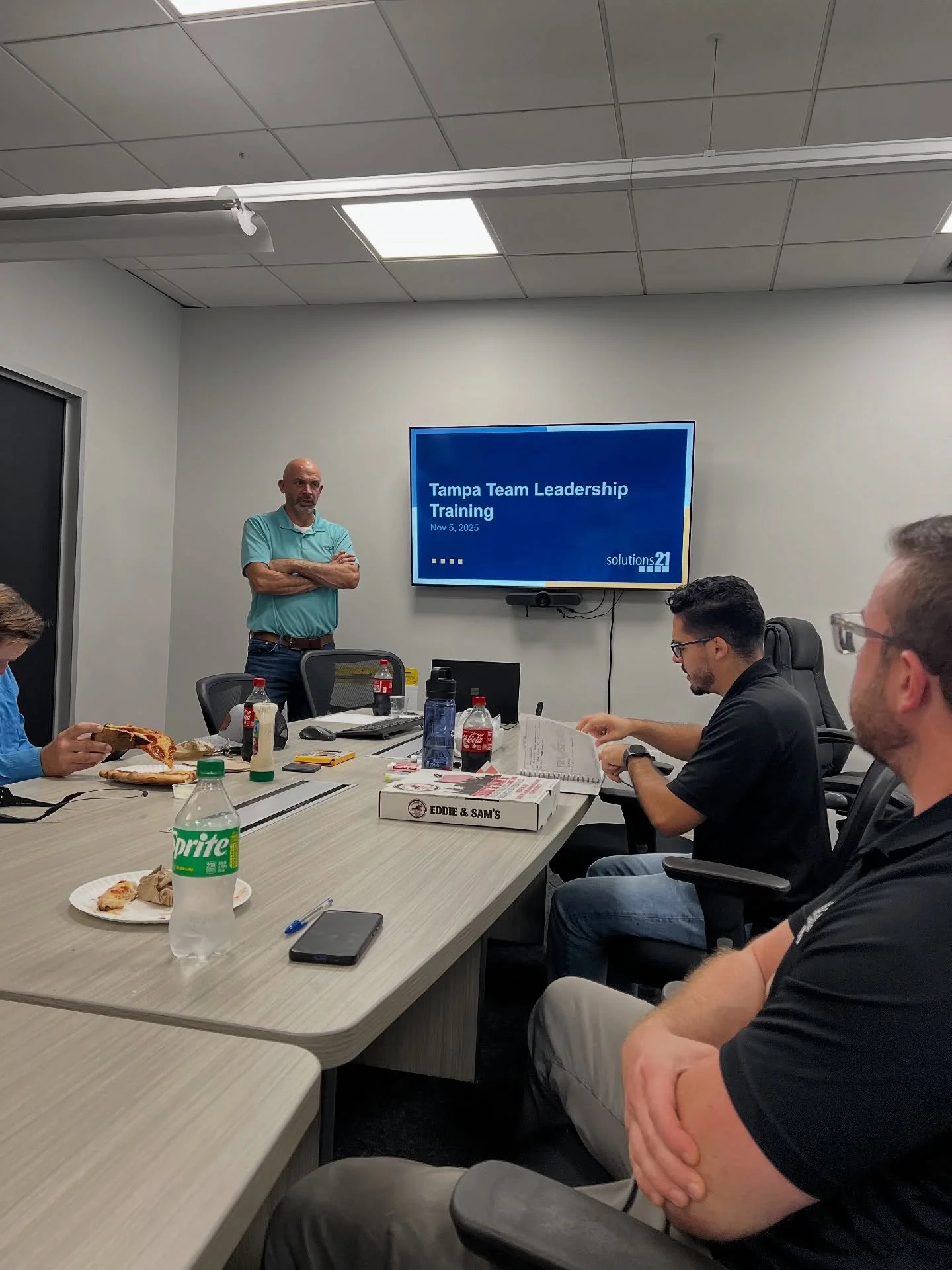 Tampa Team Leadership Training with Eddie from Solutions 21. What a valuable and engaging session! 

We walked away inspired, aligned, and motivated. 

#LeadershipDevelopment #TeamGrowth #ProfessionalDevelopment #LeadershipTraining #TampaTeam #Compan
