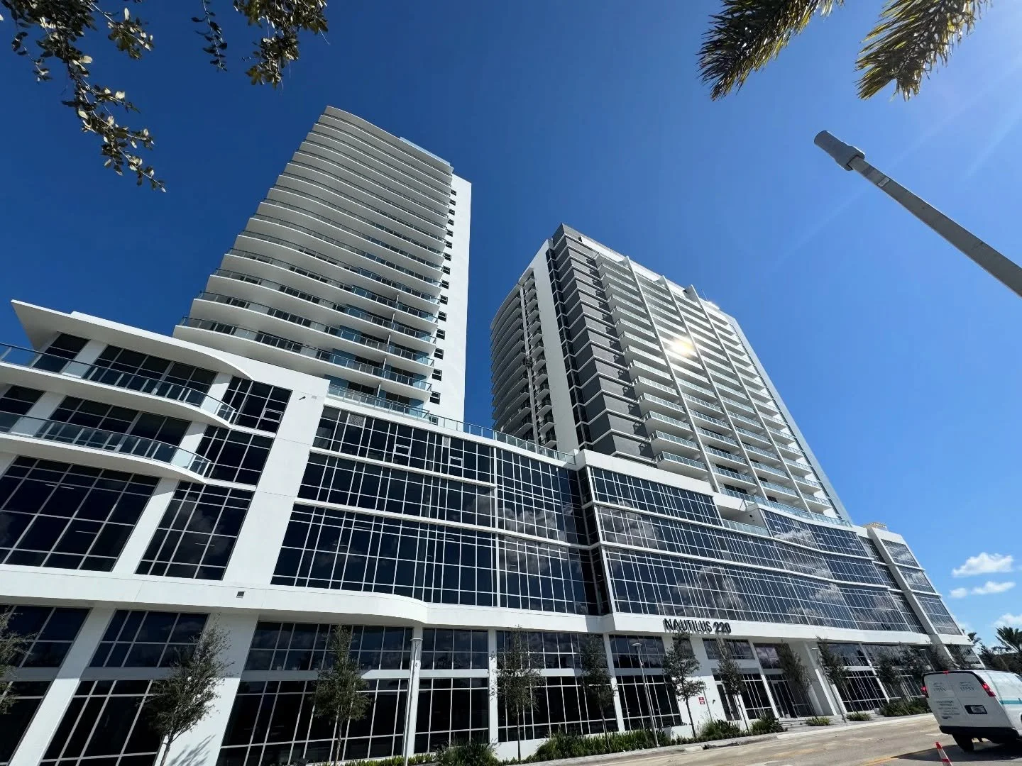 Good morning from the beautiful Nautilus 220 project in West Palm Beach! Another incredible project completed, and All American Windows and Doors and @florida_aluminum_products is proud to have served as the glazing contractors. Together with @kastco