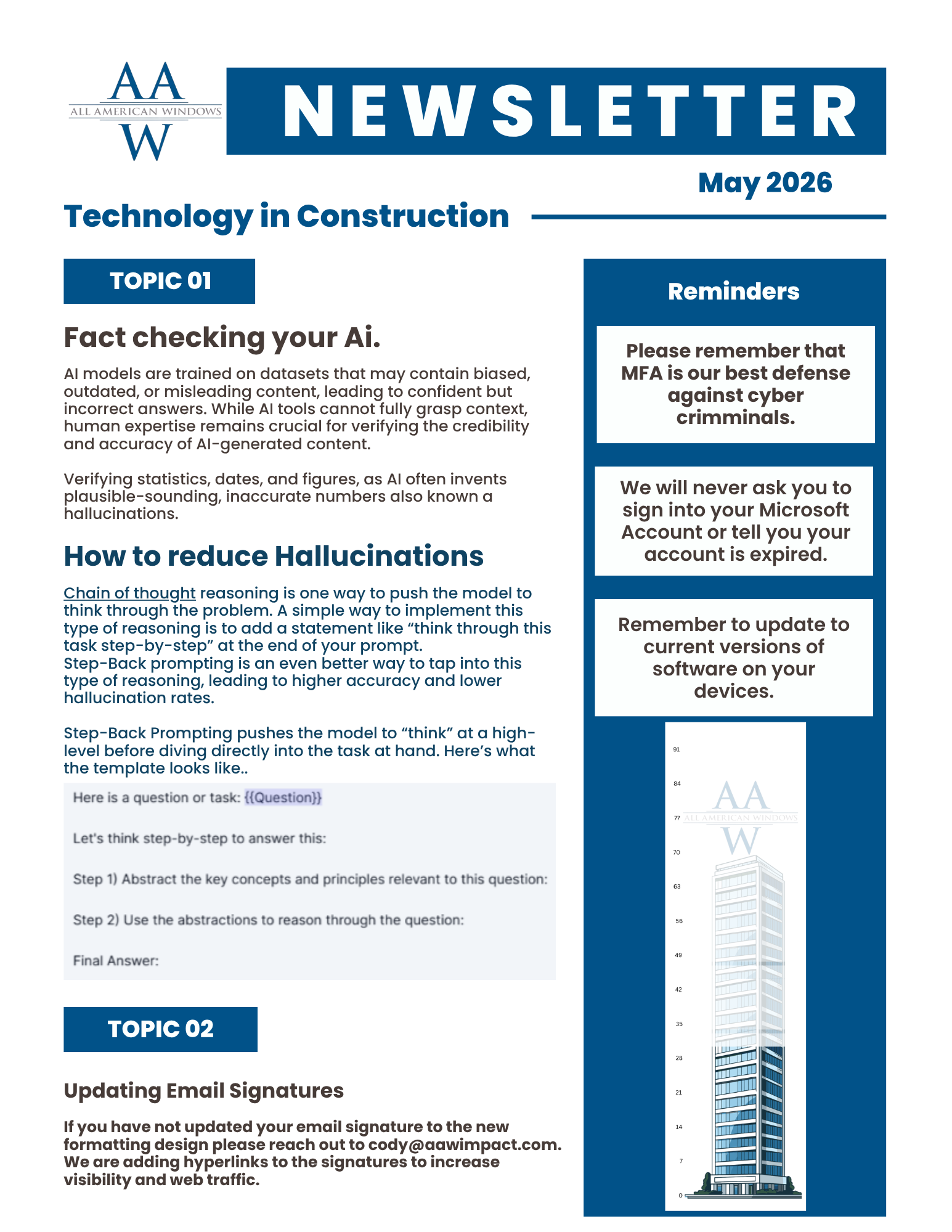 IT Department Newsletter - May 2026