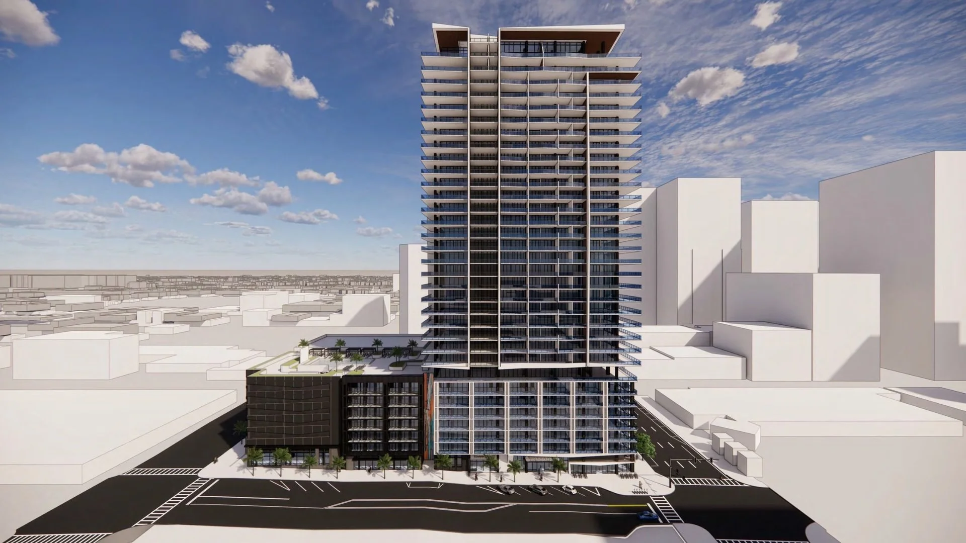 A 33-story apartment building has been proposed for downtown St. Pete on a 0.88-acre site owned by St. Pete-based developer Echelon.