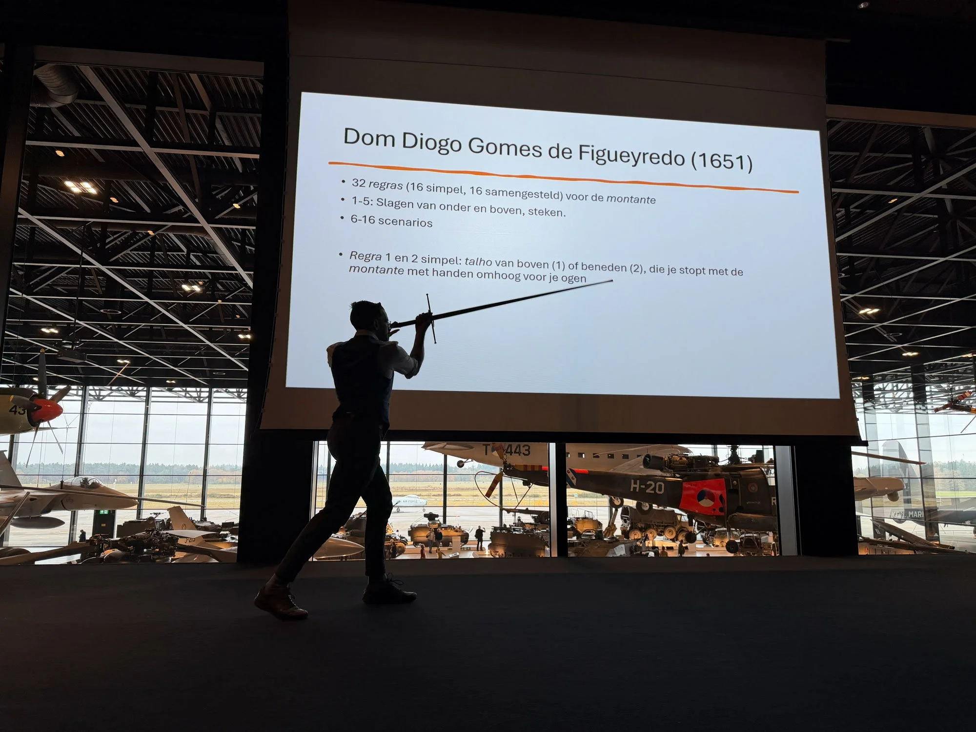 Swordfighting demonstration at National Military Museum