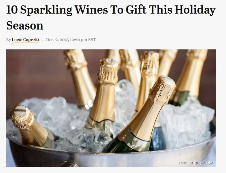 Lucia Capretti just posted a great article on Tasting Table about the 10 Sparkling Wines to Gift This Holiday Season.  Le Vigne's Isabella Blanc de Noirs is the second wine on the list.  She wrote &quot;This is an excellent wine to gift, whether the 