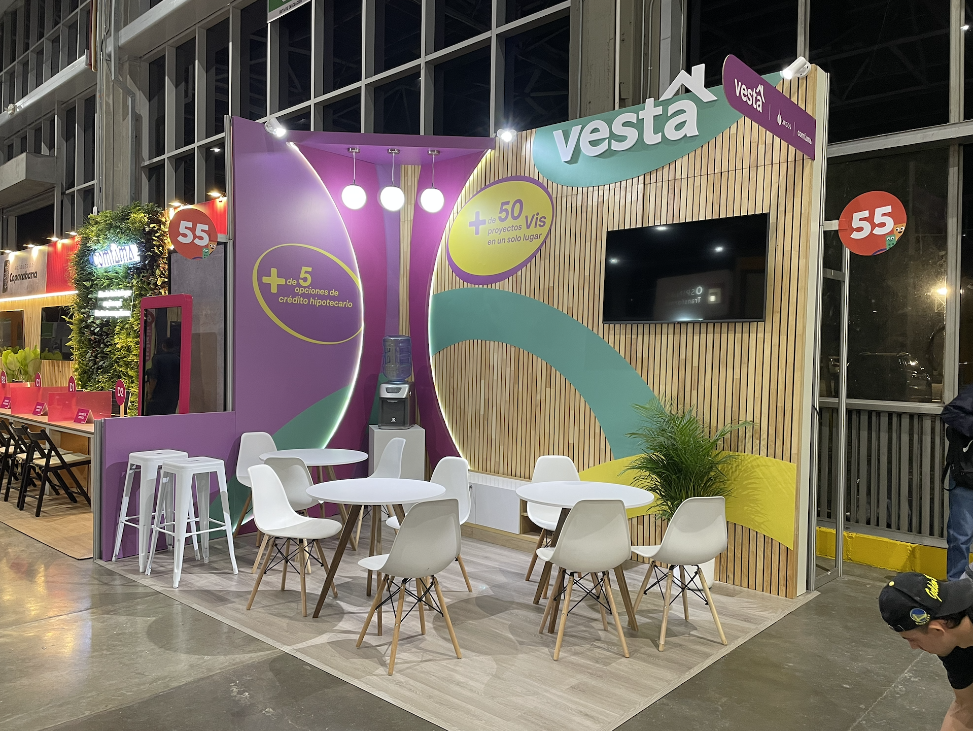 diseño y producción de stand, pop, expoinmobiliaria, feria de la vivienda
