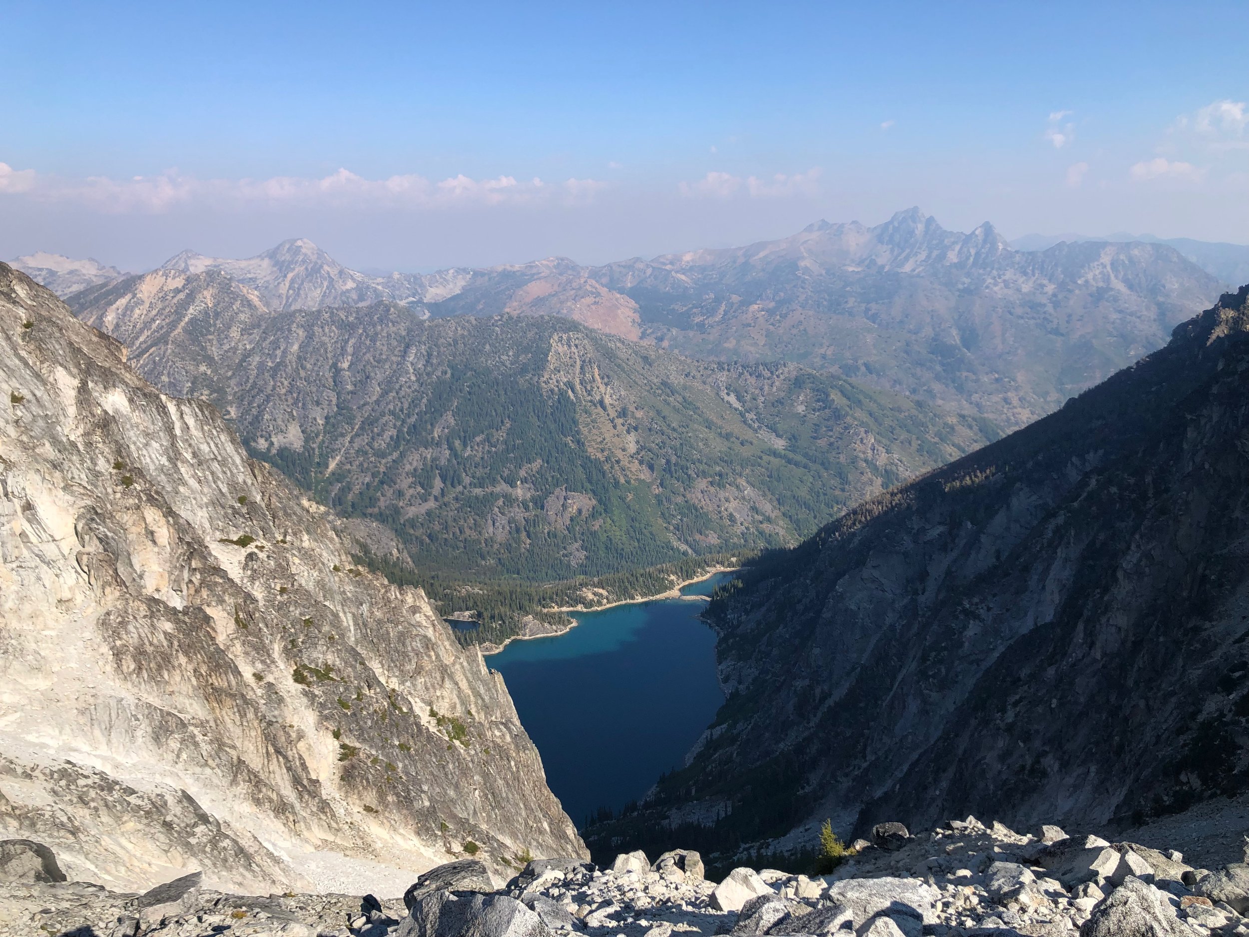 Colchuck Lake from the top of Azgard's Pass