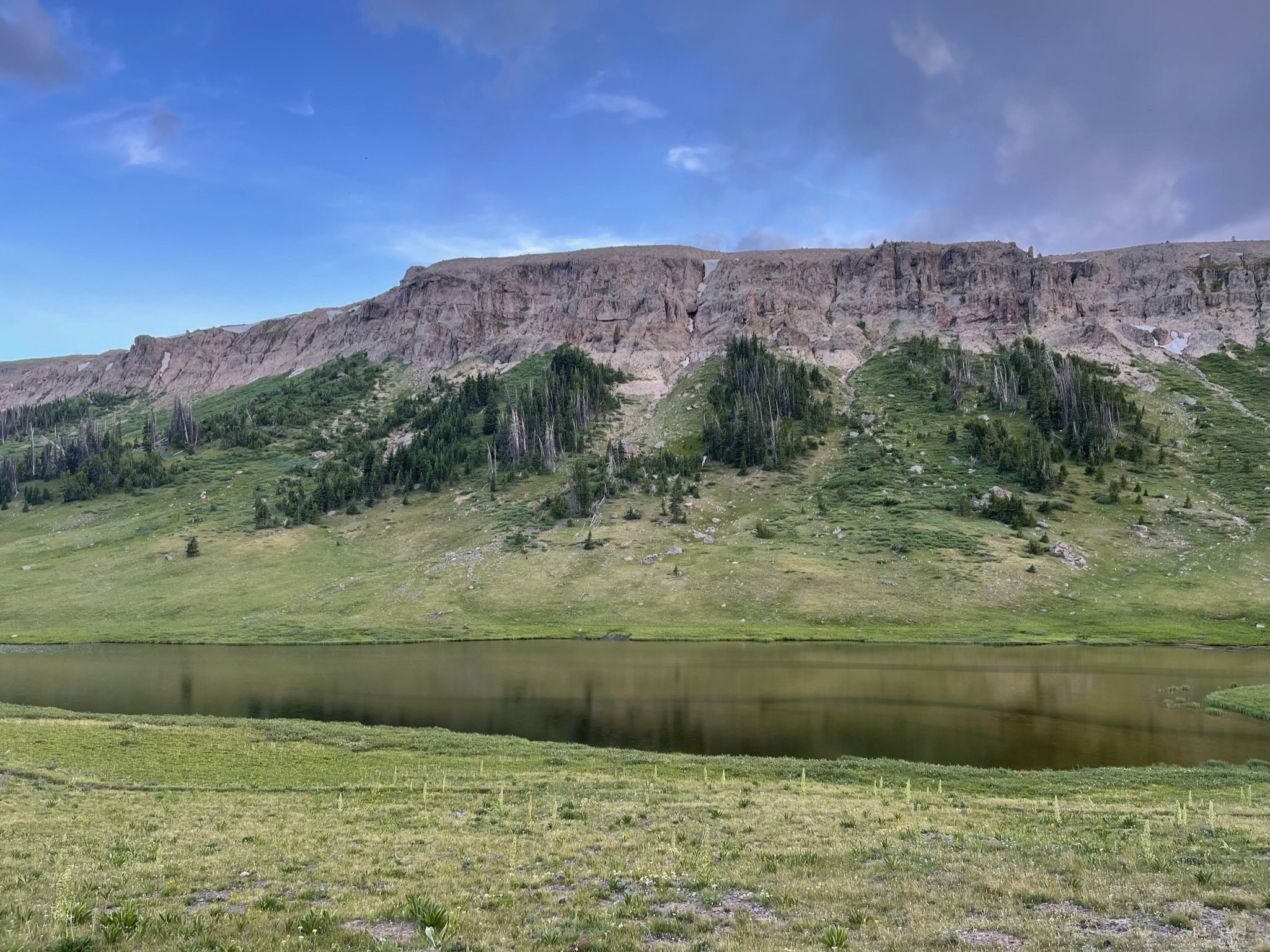 View of Perry N Boday Lake from Camp