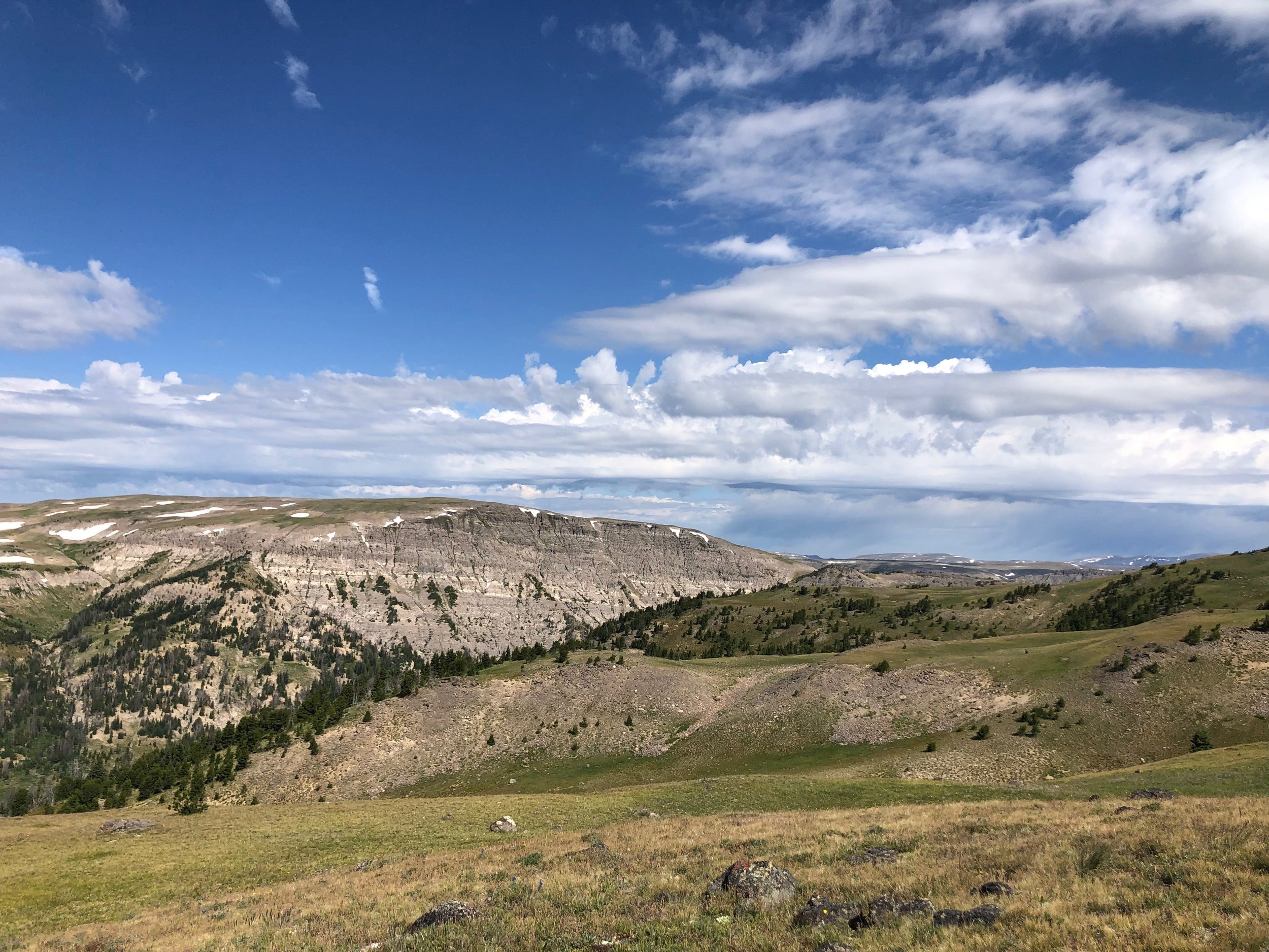 View from top of plateau